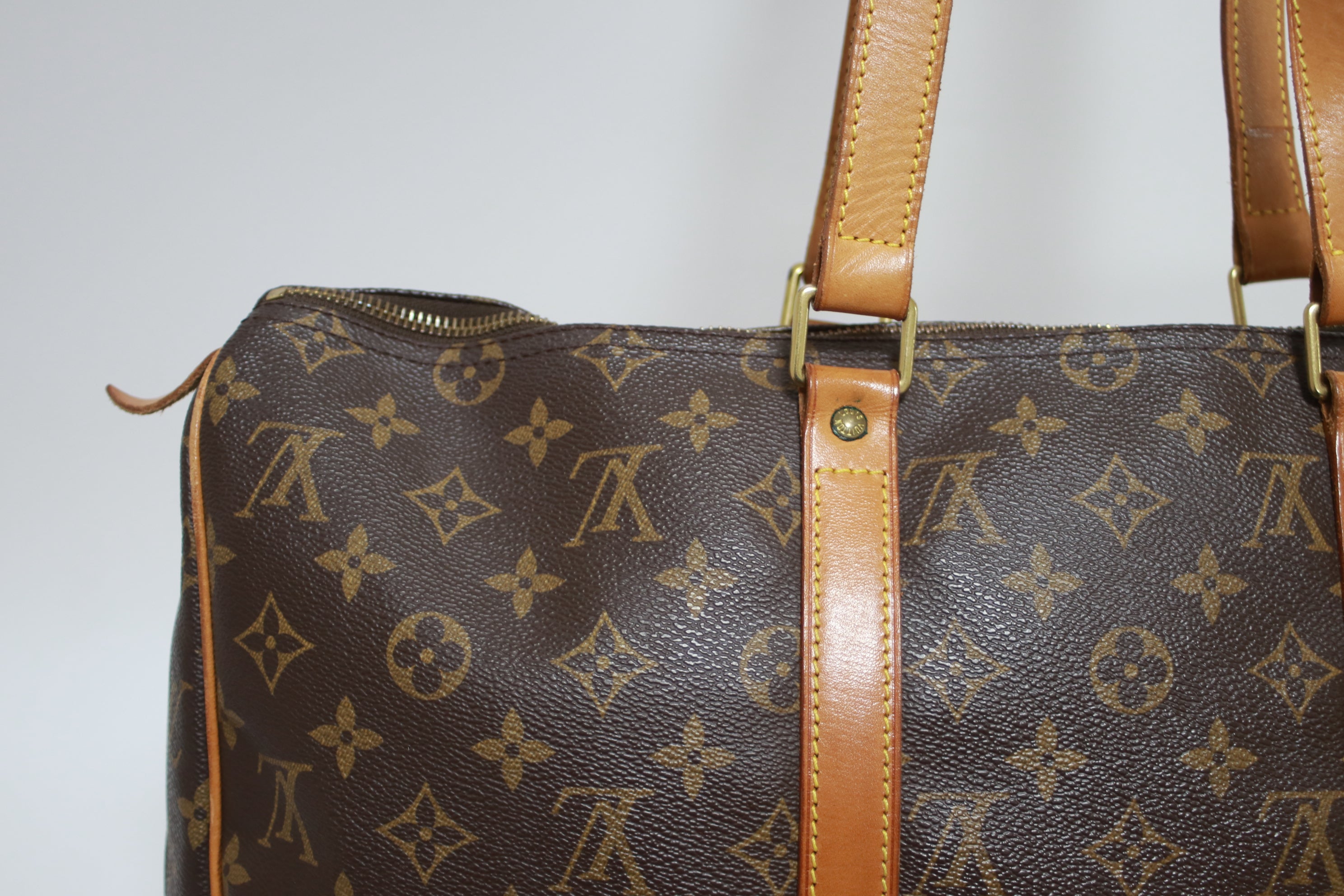 Louis Vuitton Sac Flanerie 45 Shoulder Tote Bag Used