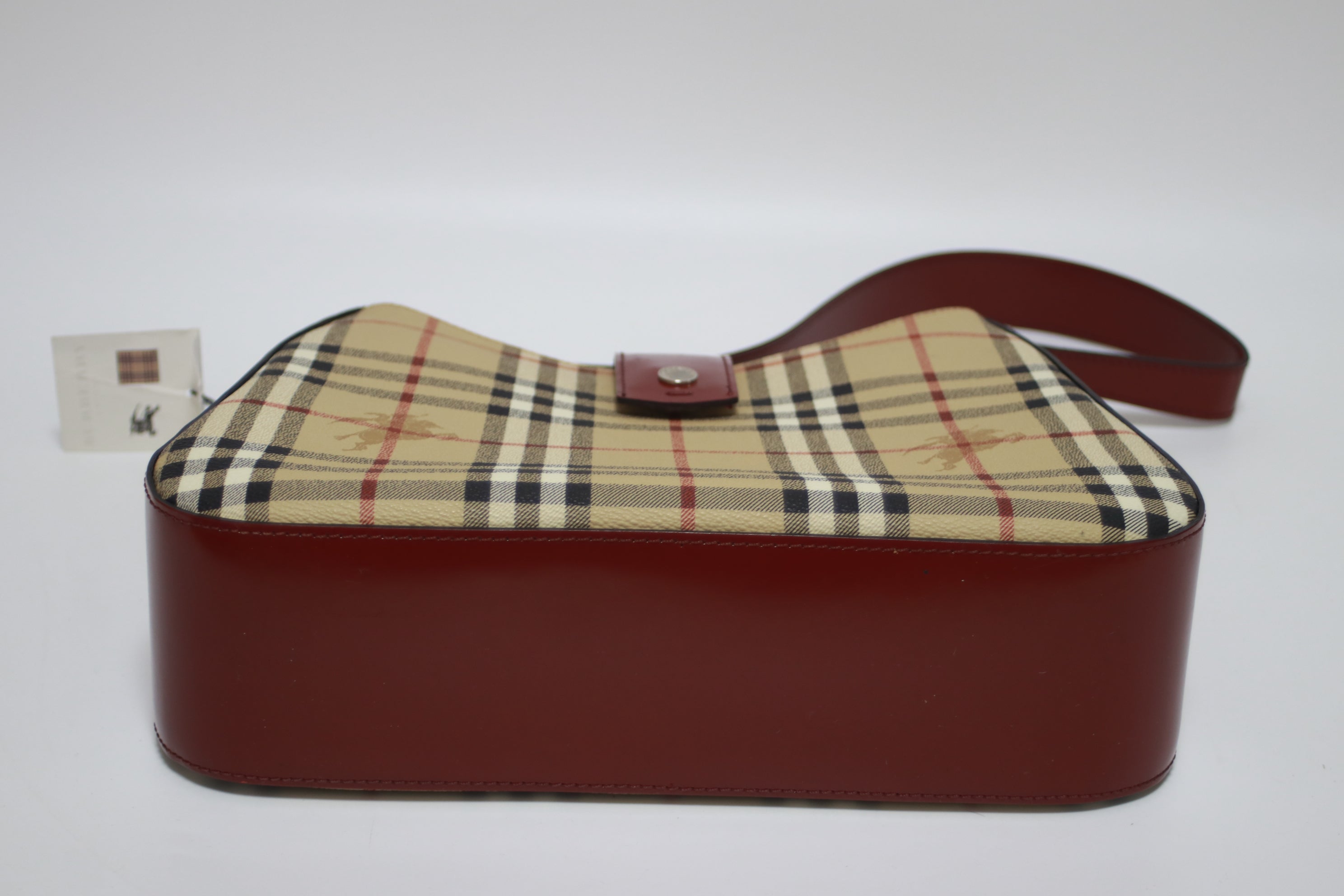 Burberry Shoulder Bag Beige and Red Used