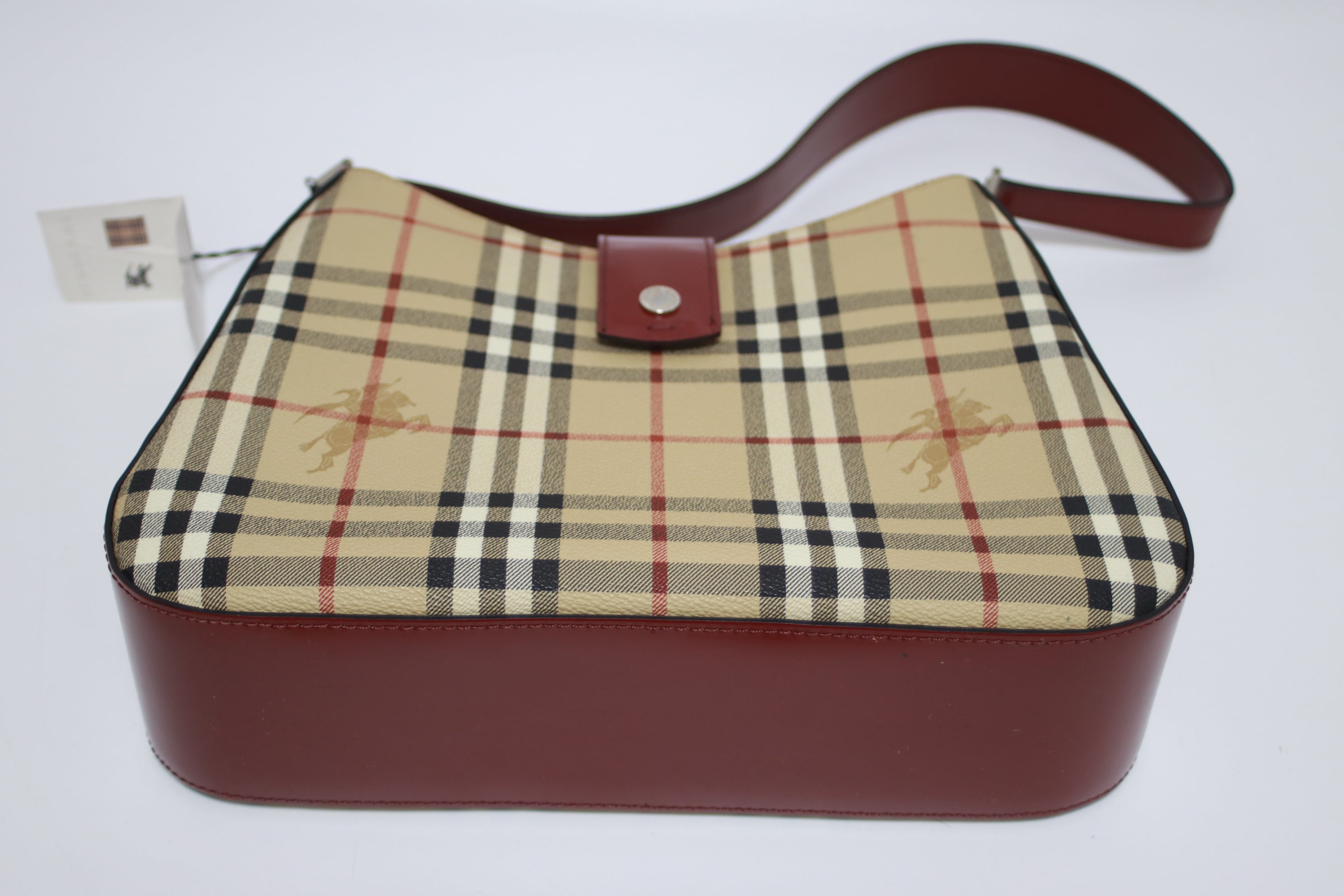 Burberry Shoulder Bag Beige and Red Used