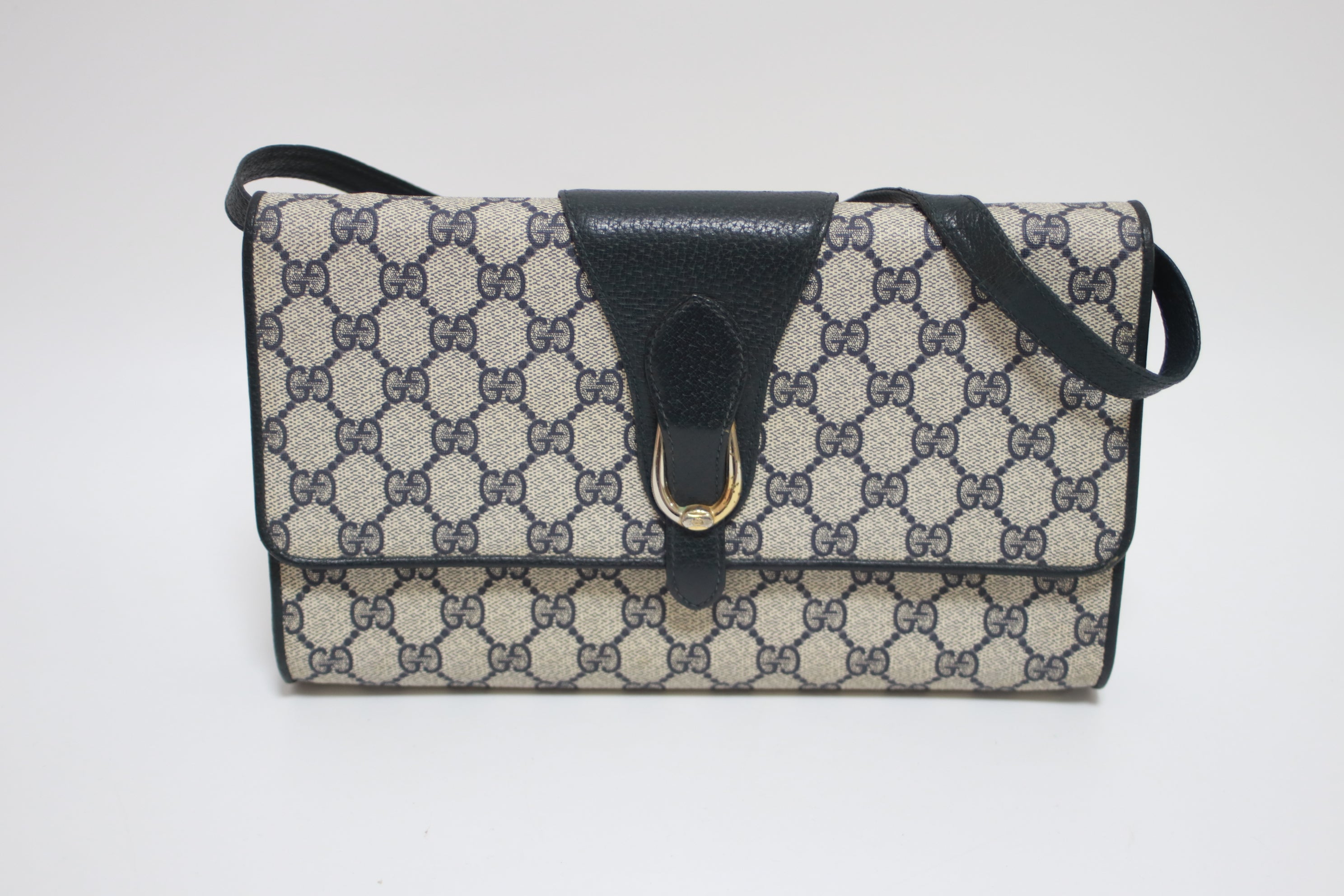 Gucci Clutch Shoulder Bag Navy blue Used