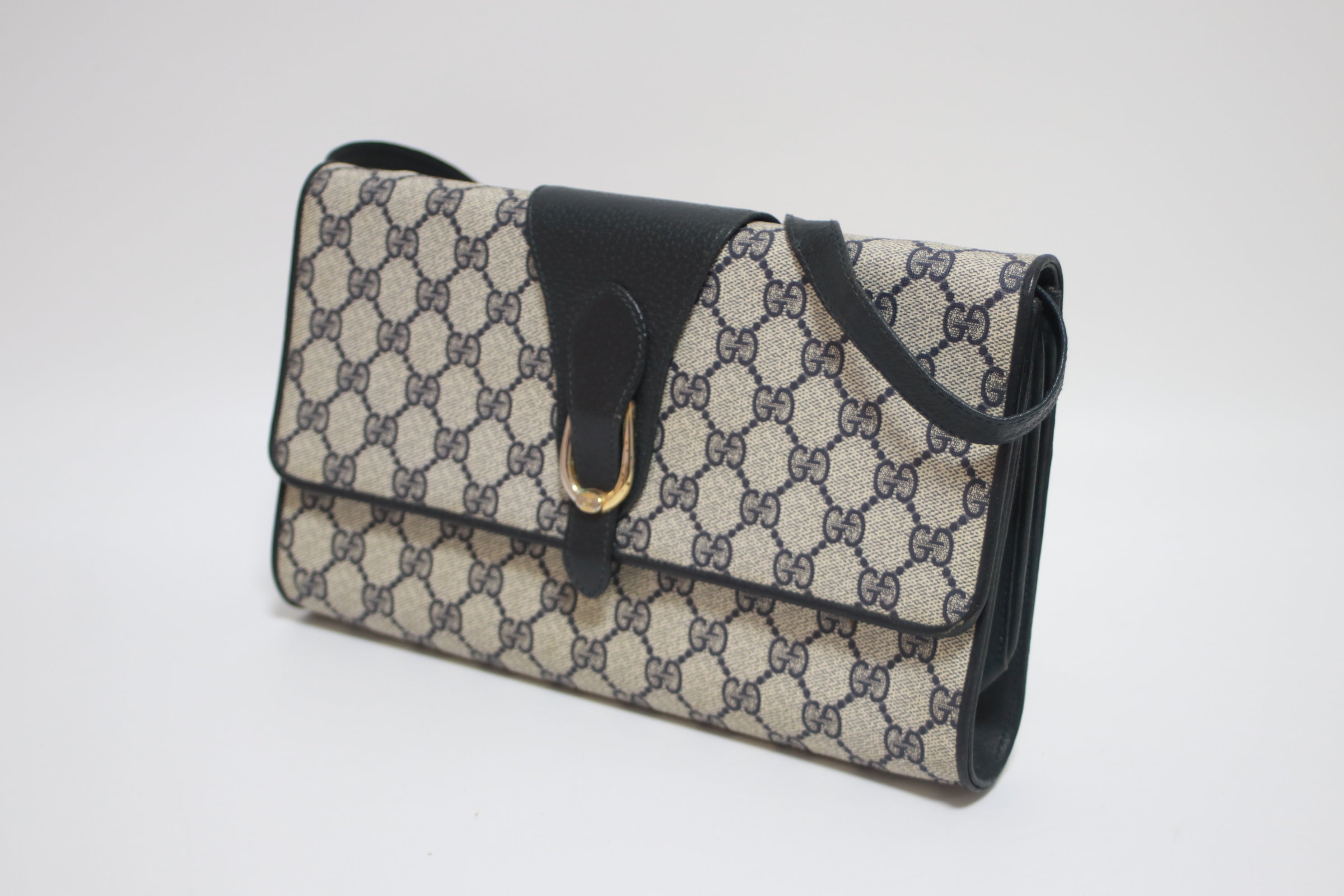 Gucci Clutch Shoulder Bag Navy blue Used