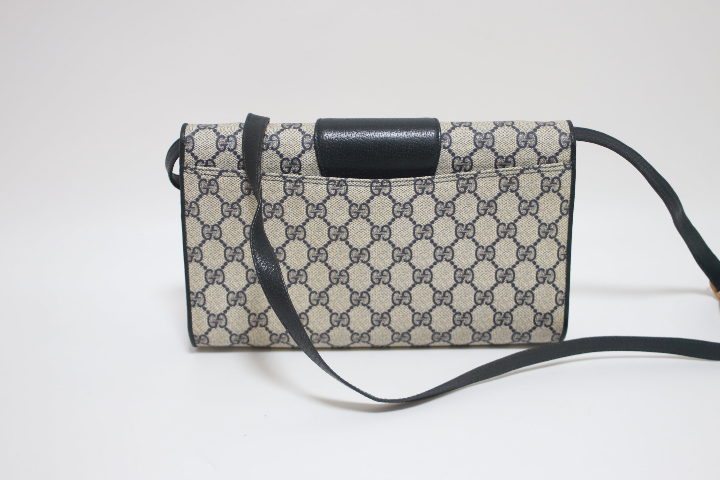 Gucci Clutch Shoulder Bag Navy blue Used