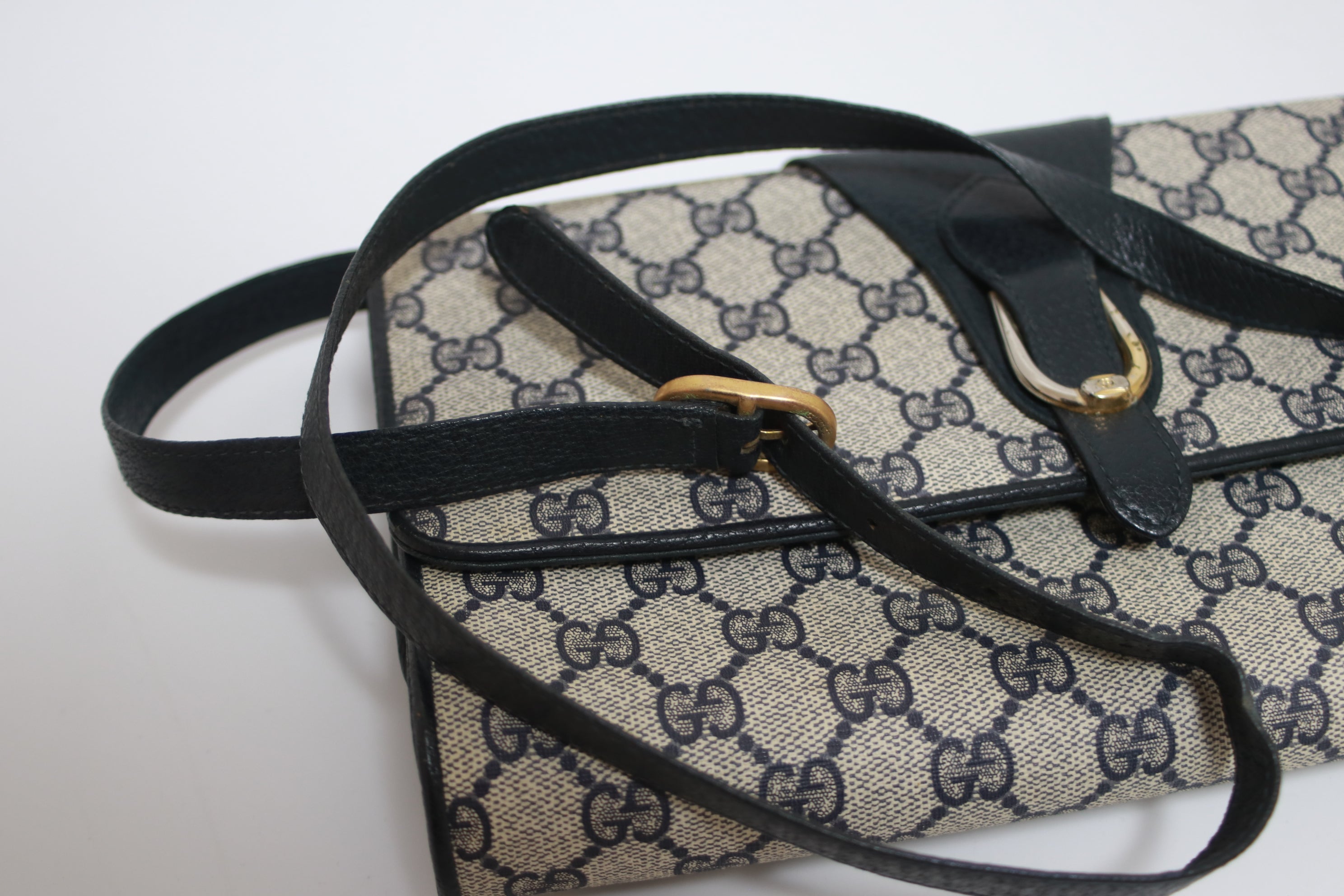 Gucci Clutch Shoulder Bag Navy blue Used