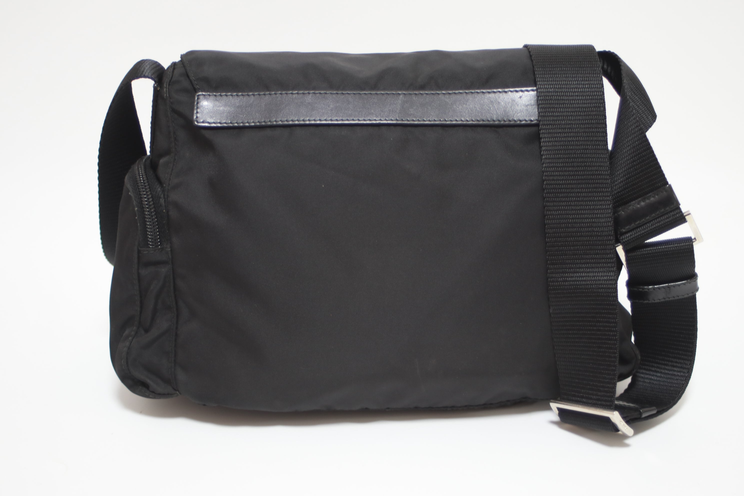 Prada Nylon Crossbody Bag Black Used