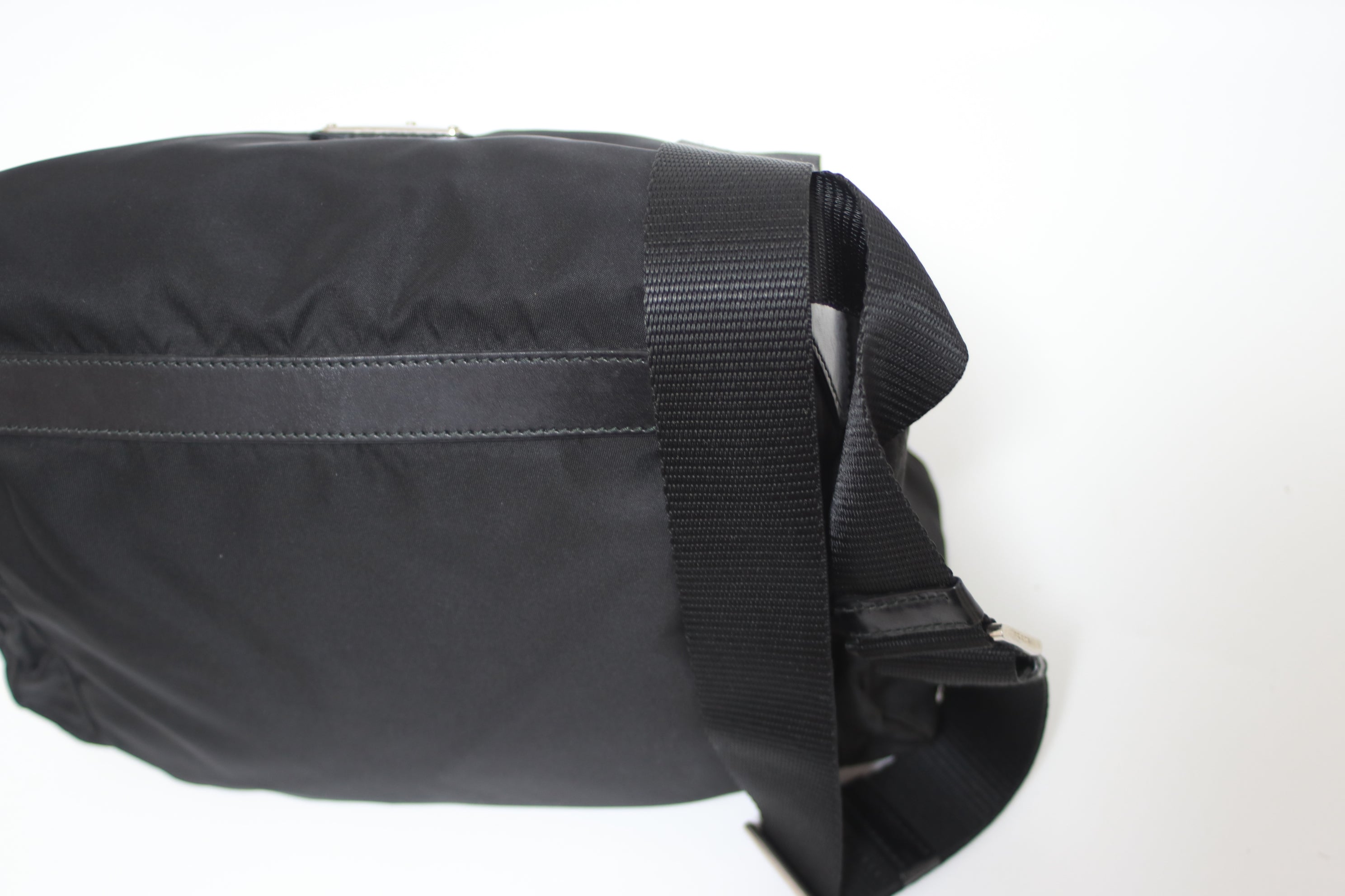 Prada Nylon Crossbody Bag Black Used