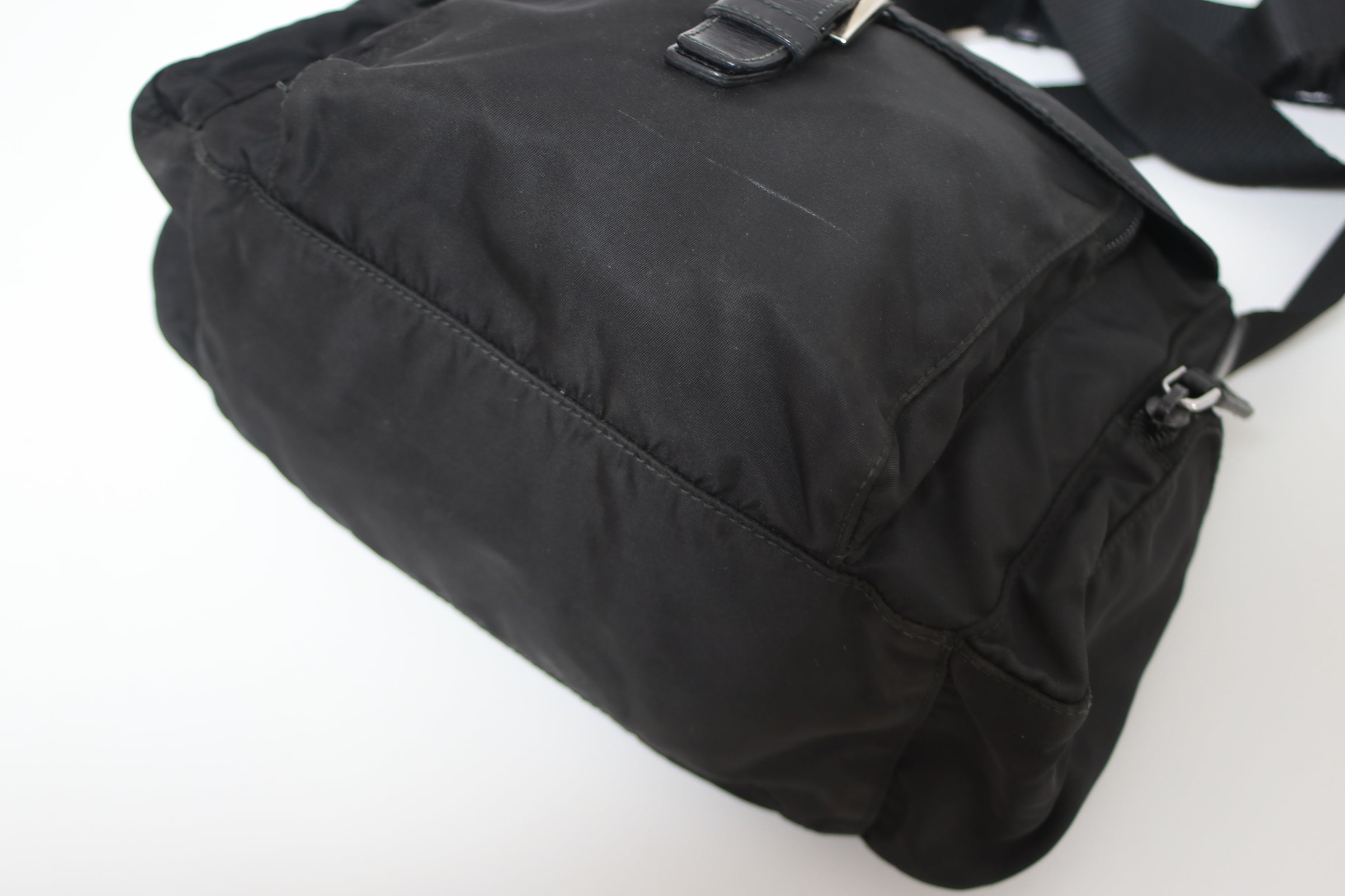 Prada Nylon Crossbody Bag Black Used