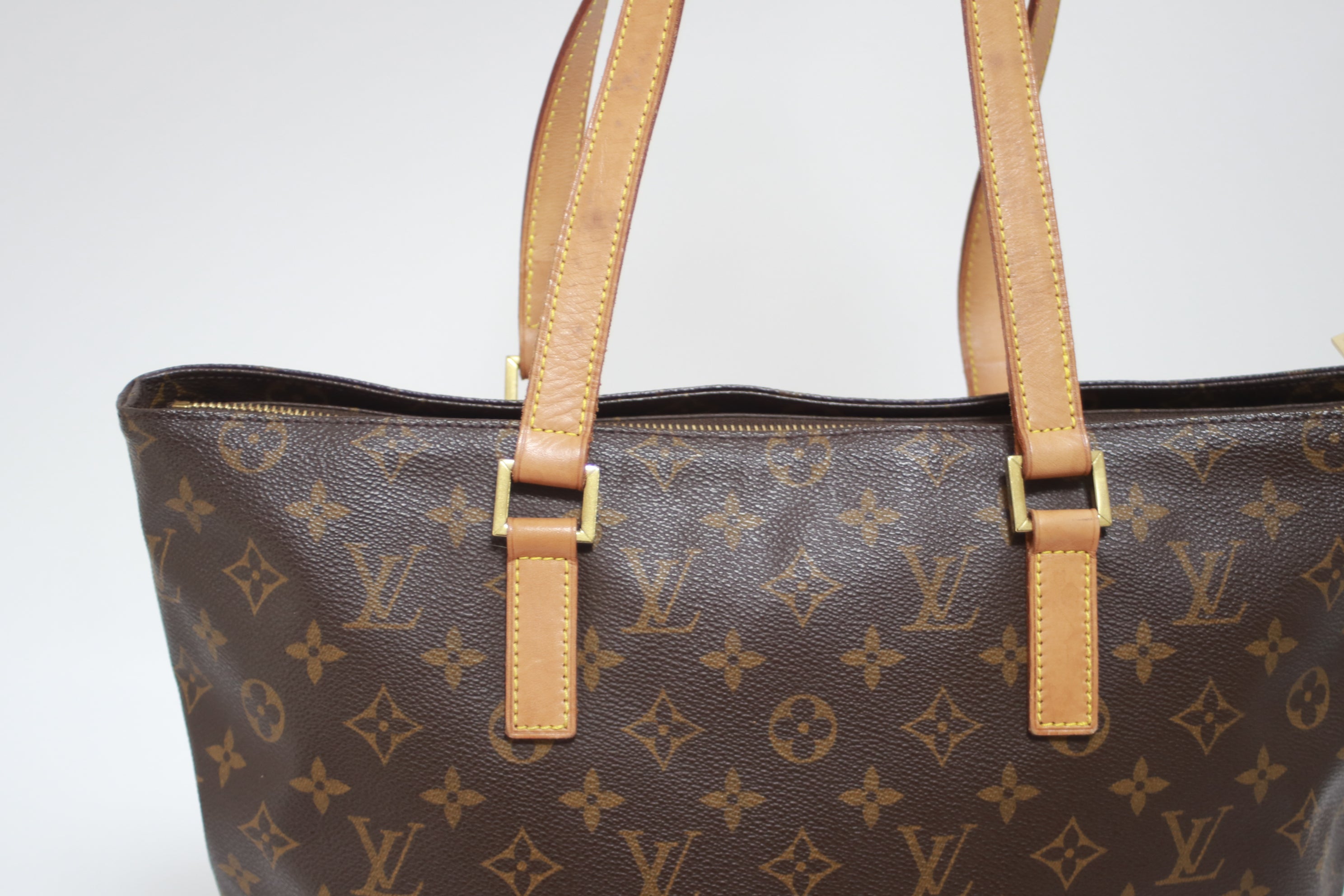 Louis Vuitton Cabas Mezzo Shoulder Tote Bag Used