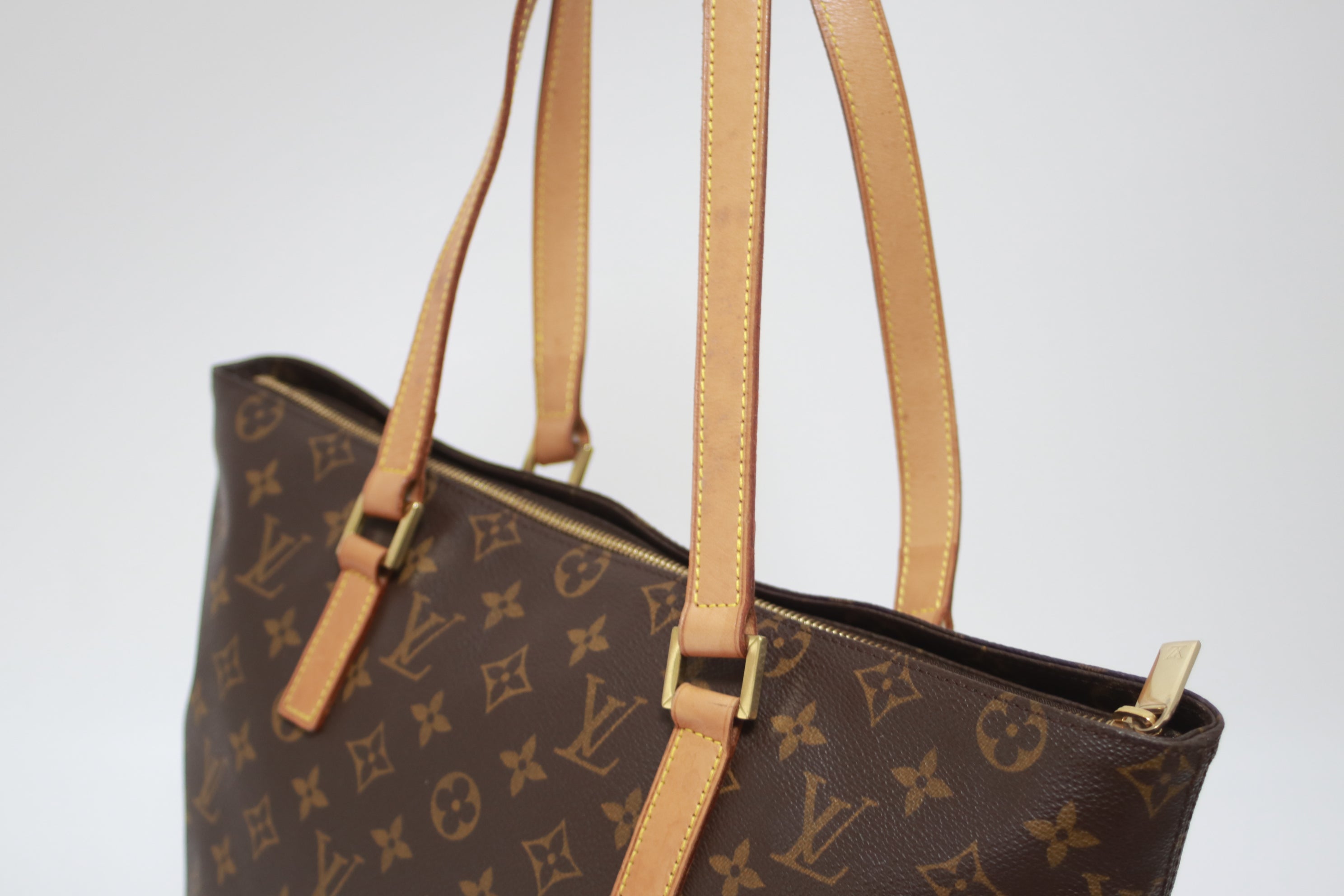 Louis Vuitton Cabas Mezzo Shoulder Tote Bag Used