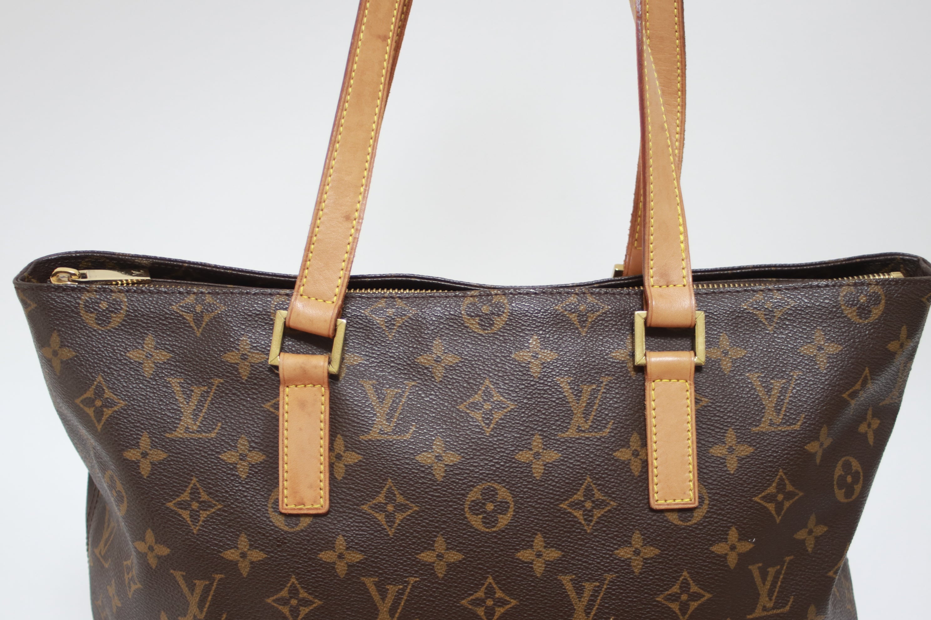 Louis Vuitton Cabas Mezzo Shoulder Tote Bag Used