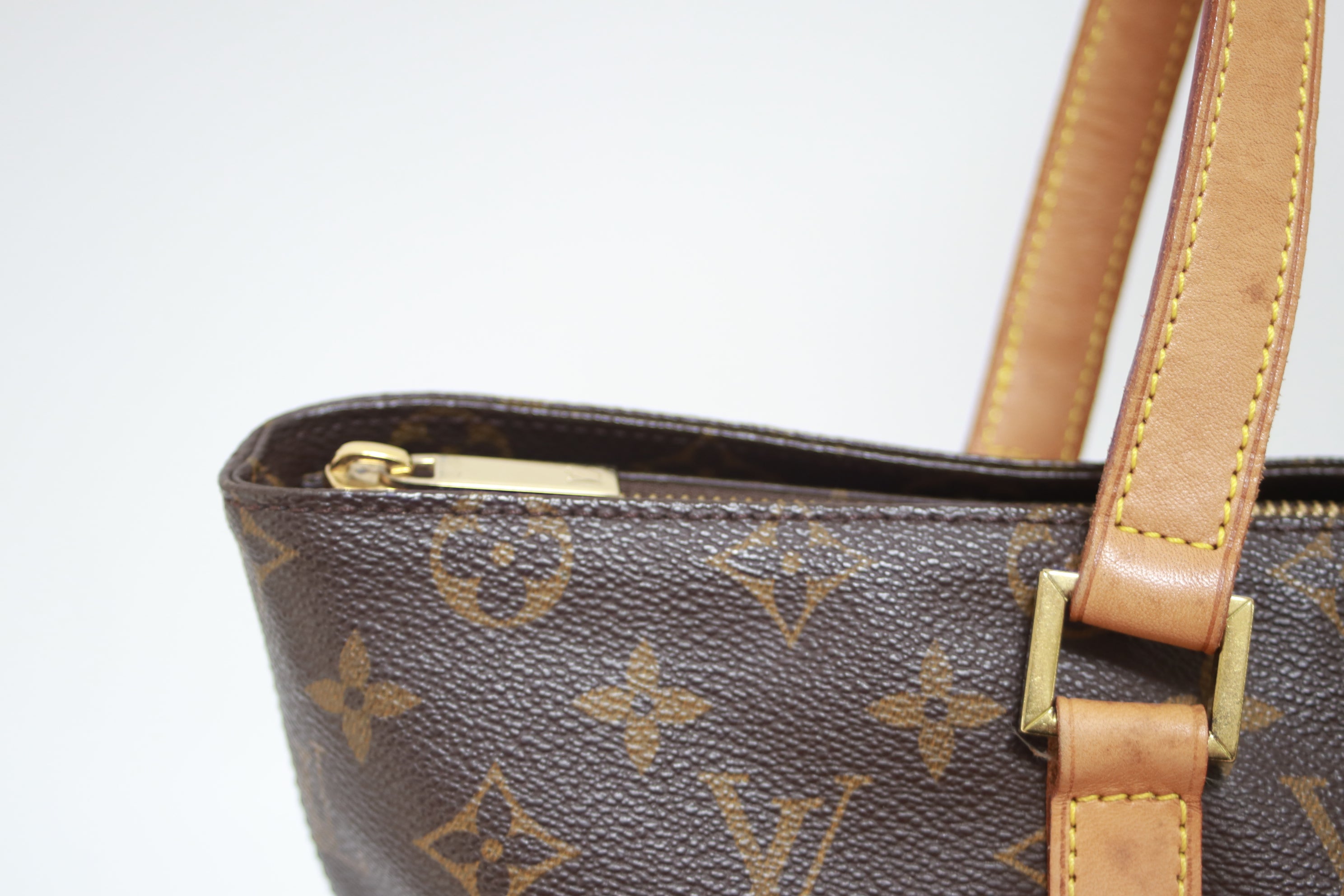 Louis Vuitton Cabas Mezzo Shoulder Tote Bag Used