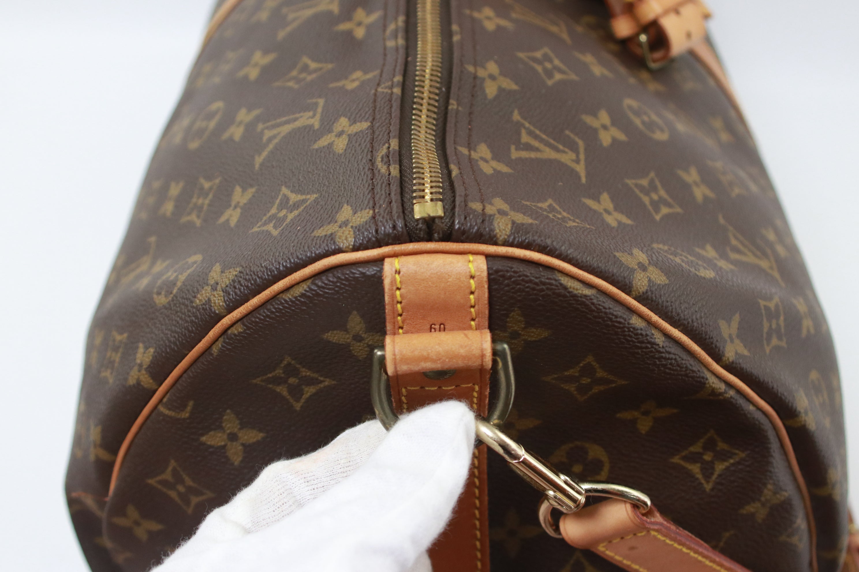 Louis Vuitton Keepall 60 Bandouliere Boston Bag Used