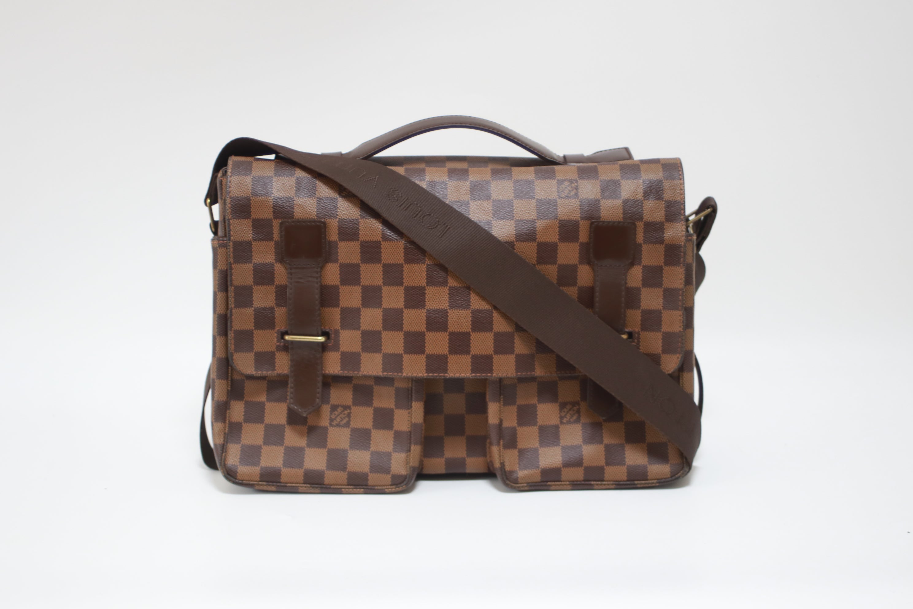 Louis Vuitton Broadway Damier Ebene Messenger Bag Used