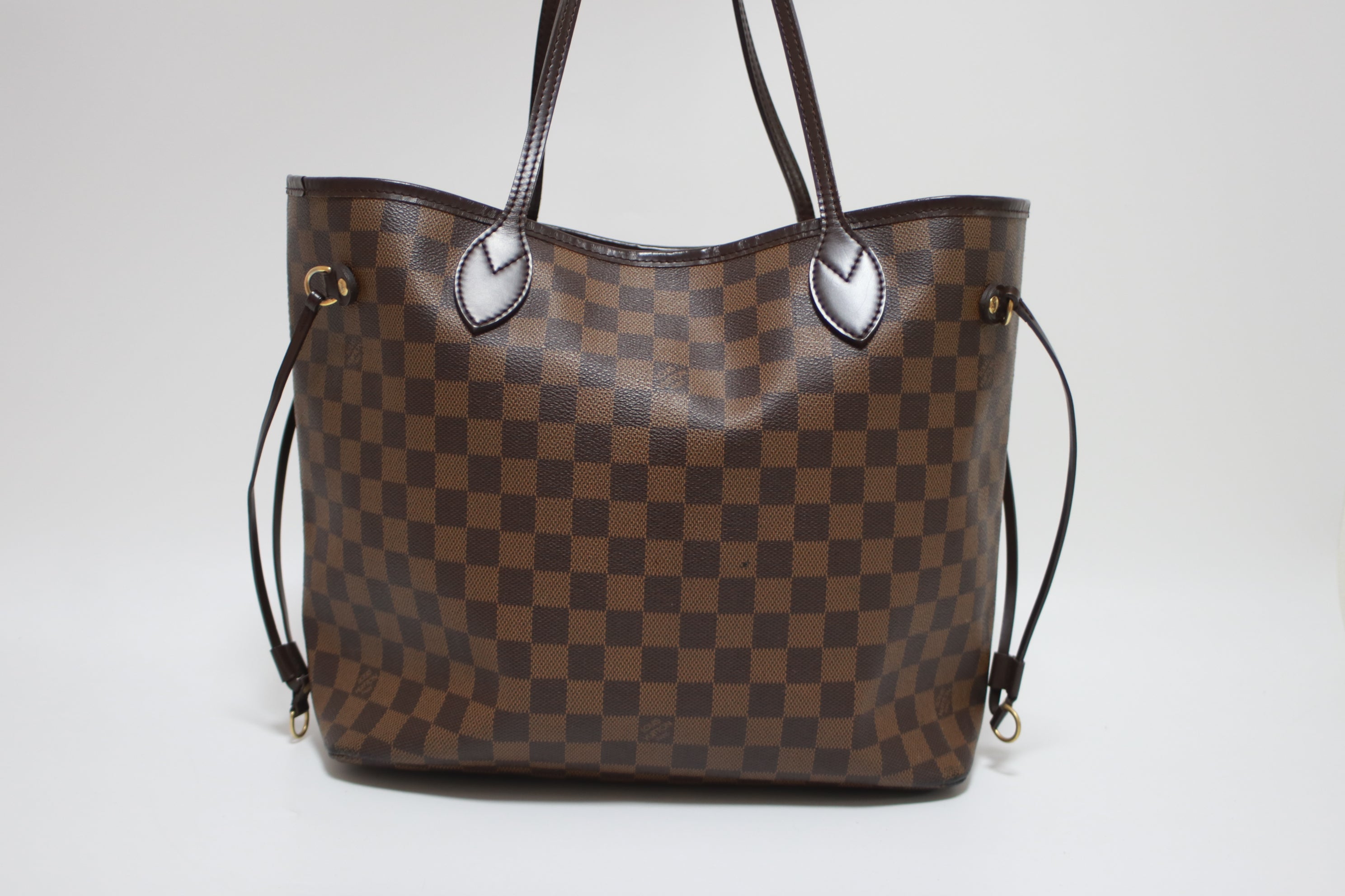 Louis Vuitton Neverfull MM Damier Ebene Tote Bag Used
