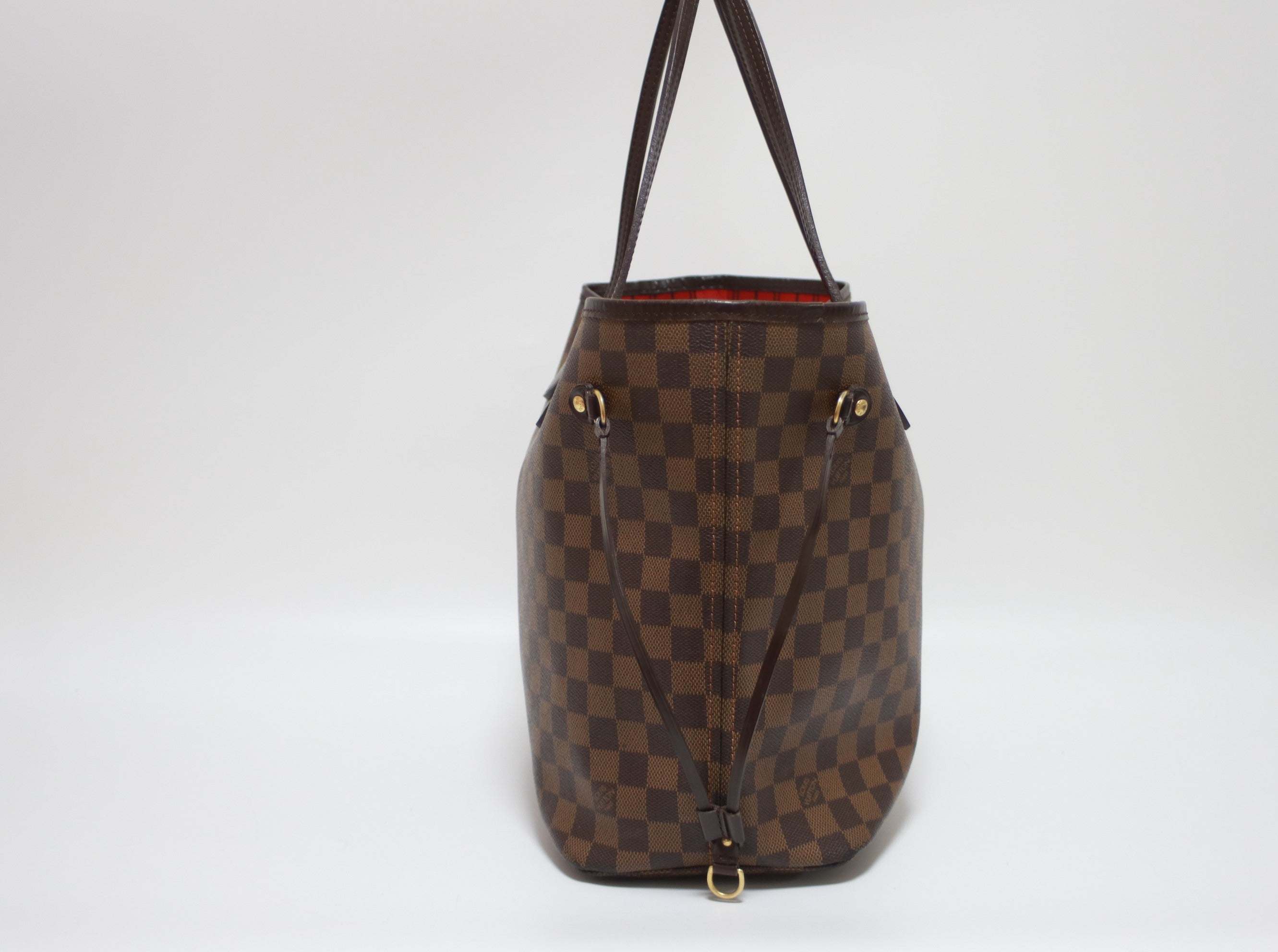 Louis Vuitton Neverfull MM Damier Ebene Tote Bag Used