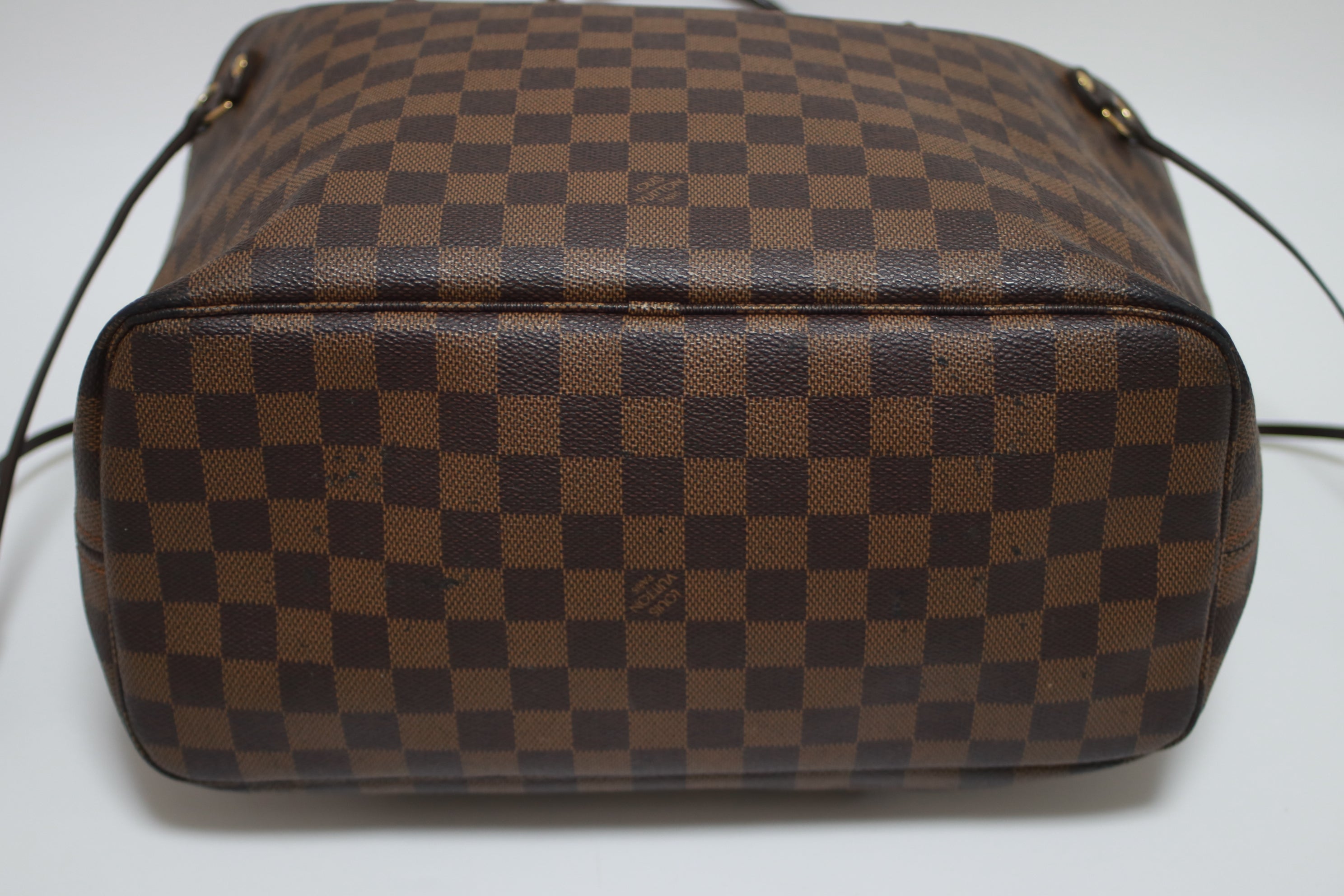 Louis Vuitton Neverfull MM Damier Ebene Tote Bag Used