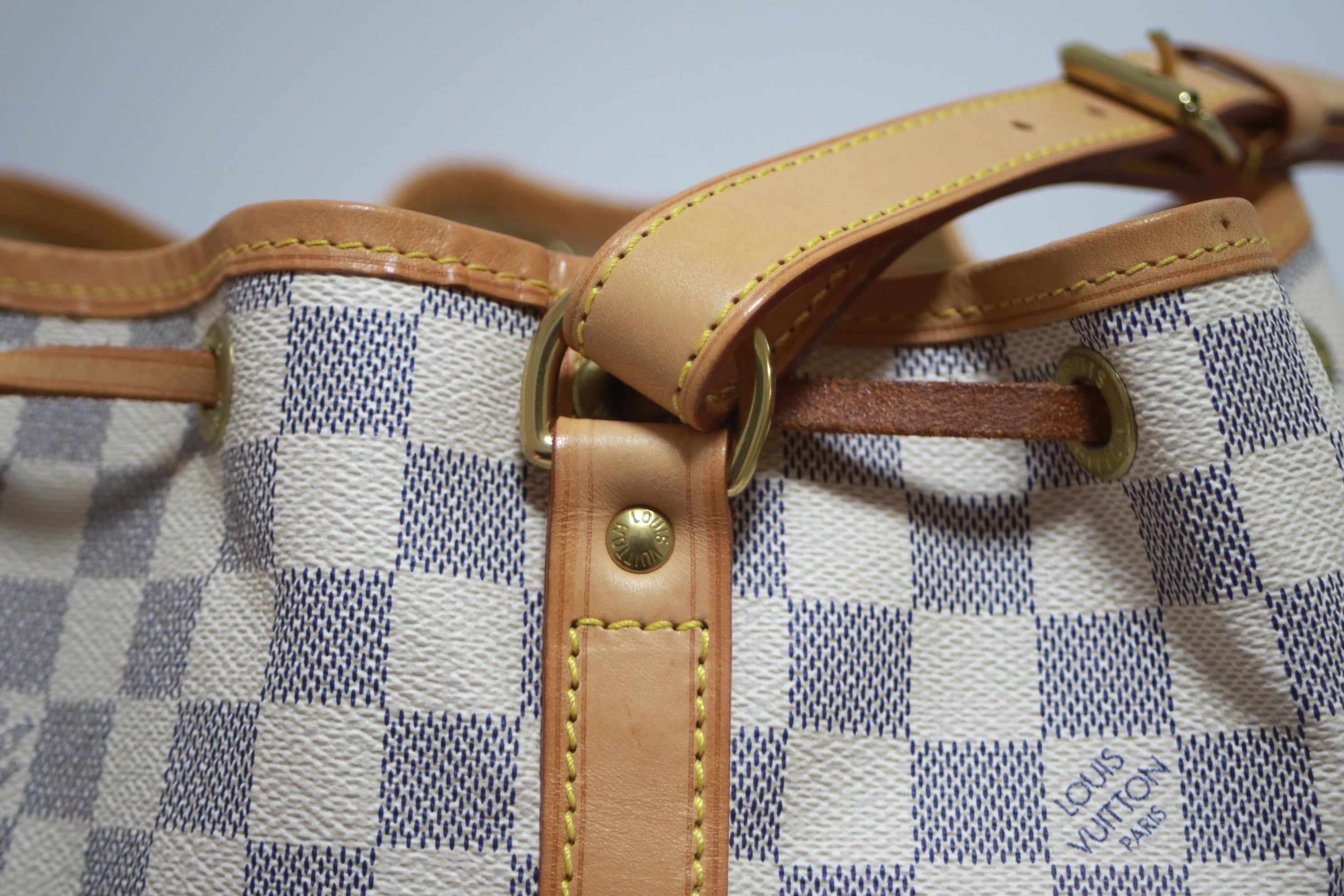 Louis Vuitton Noe GM Damier Azur Shoulder Bag Used