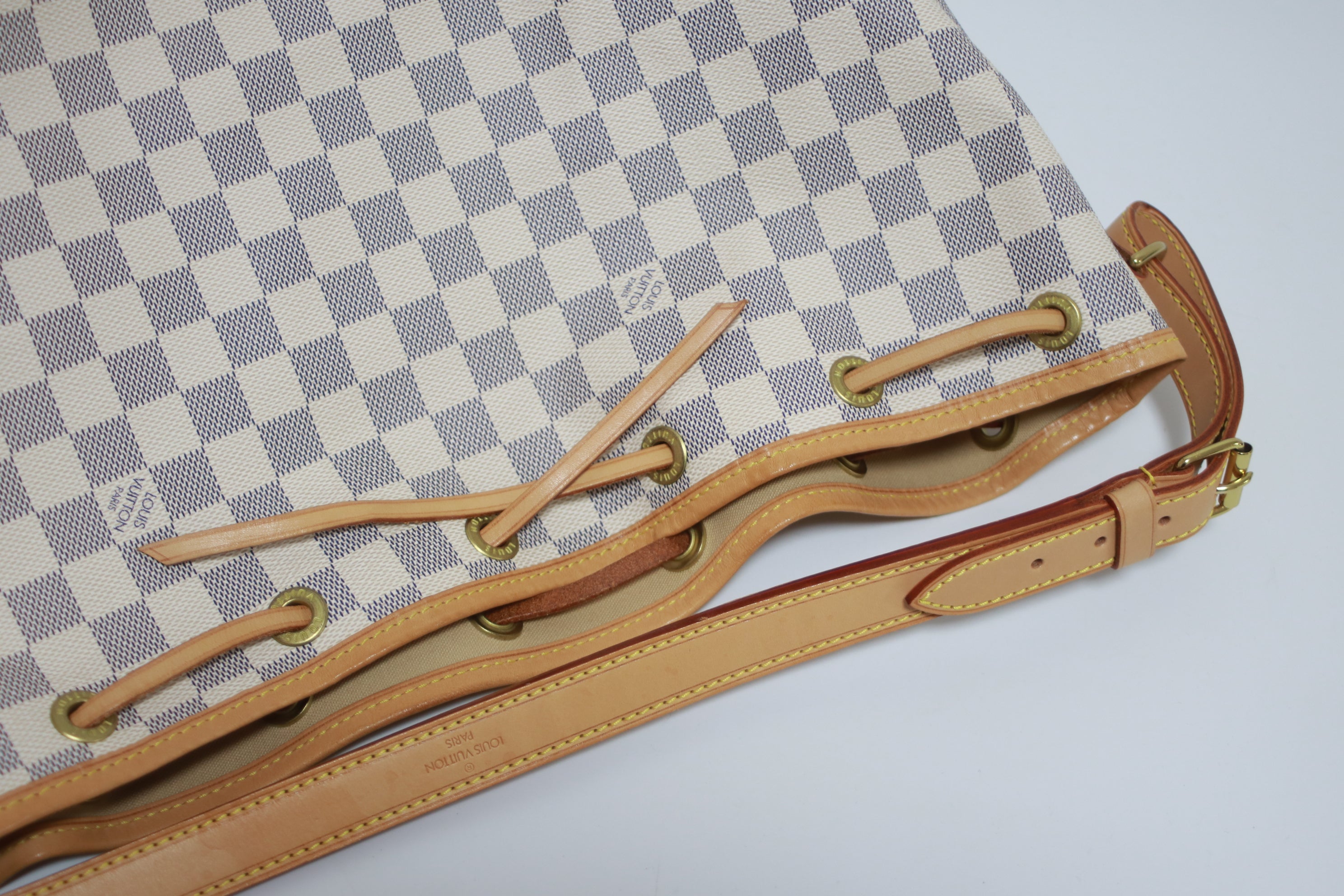 Louis Vuitton Noe GM Damier Azur Shoulder Bag Used