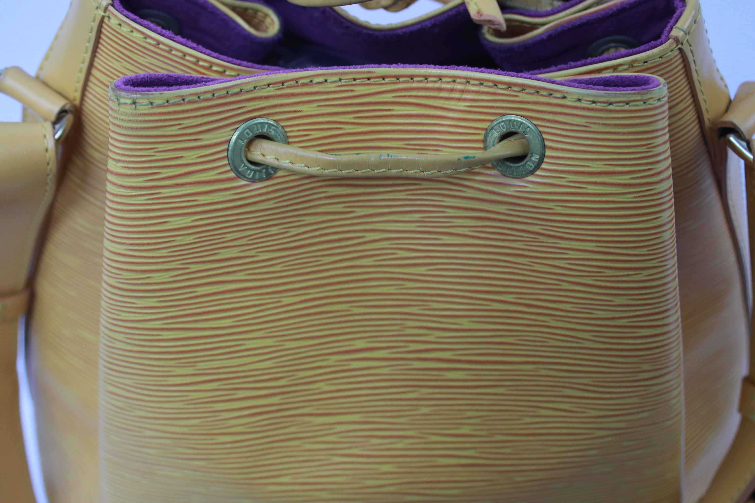 Louis Vuitton Noe GM Epi Yellow Shoulder Bag Used (6961)