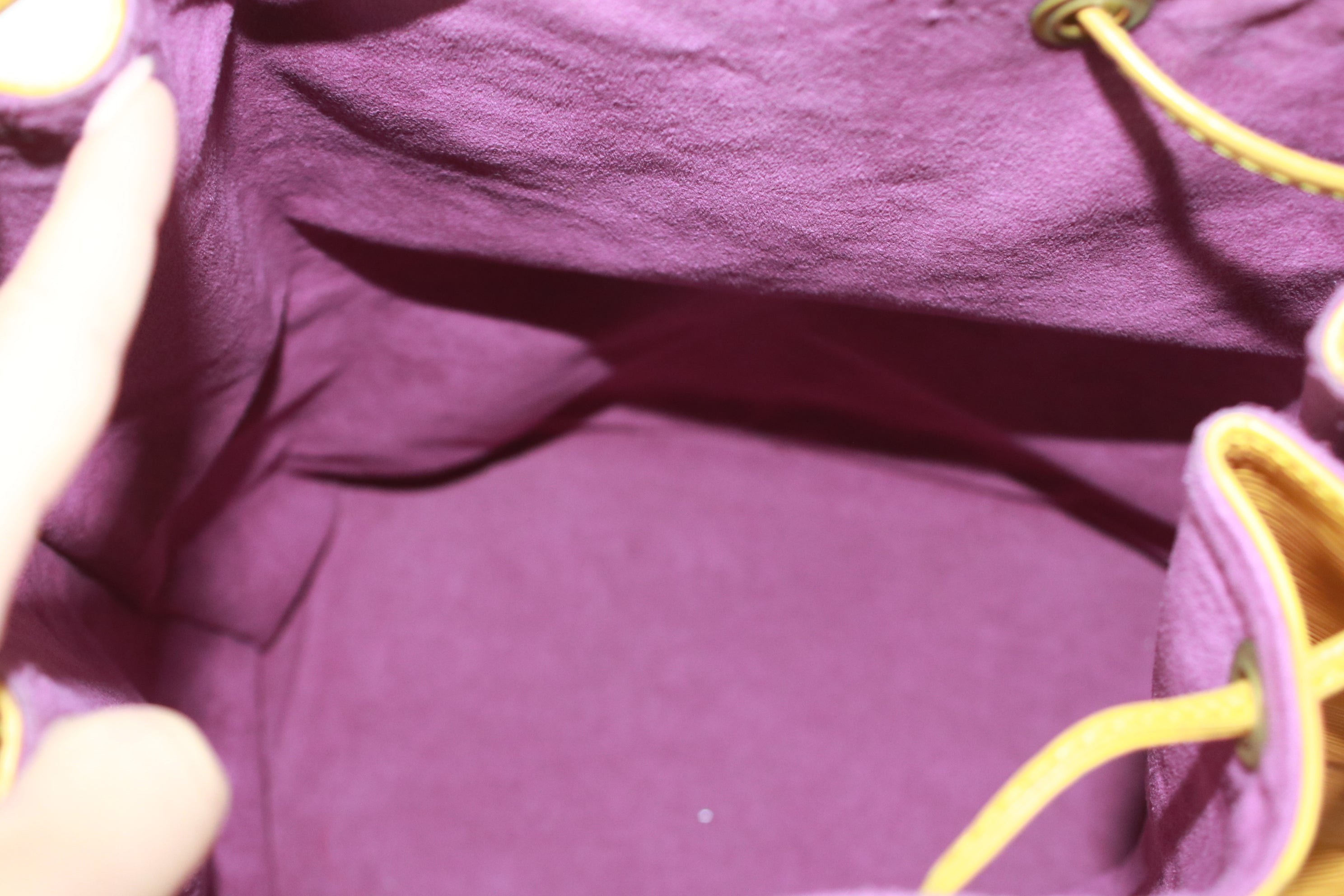 Louis Vuitton Noe GM Epi Yellow Shoulder Bag Used (6961)