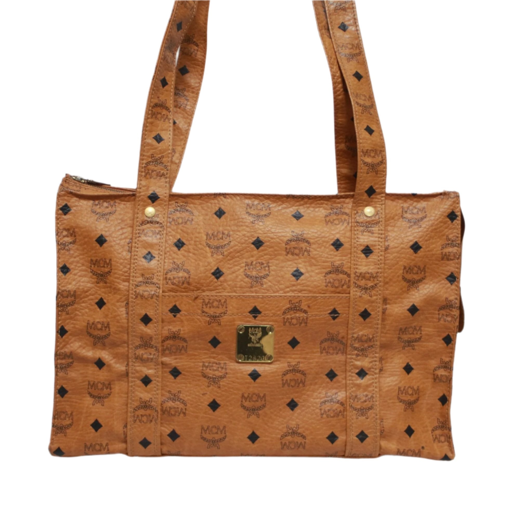 Mcm tote used best sale