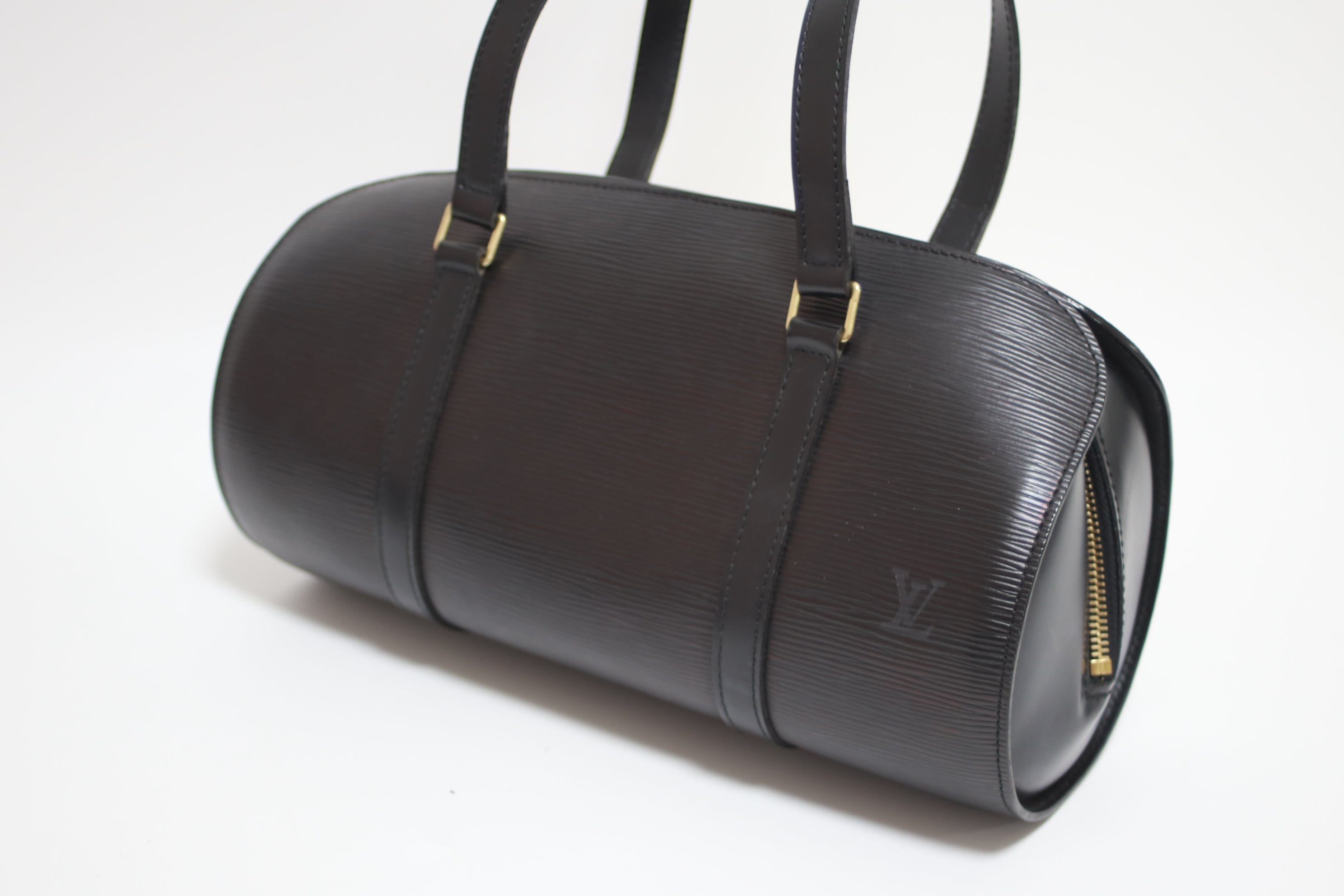 Louis Vuitton Soufflot Epi Black Leather Handbag Used