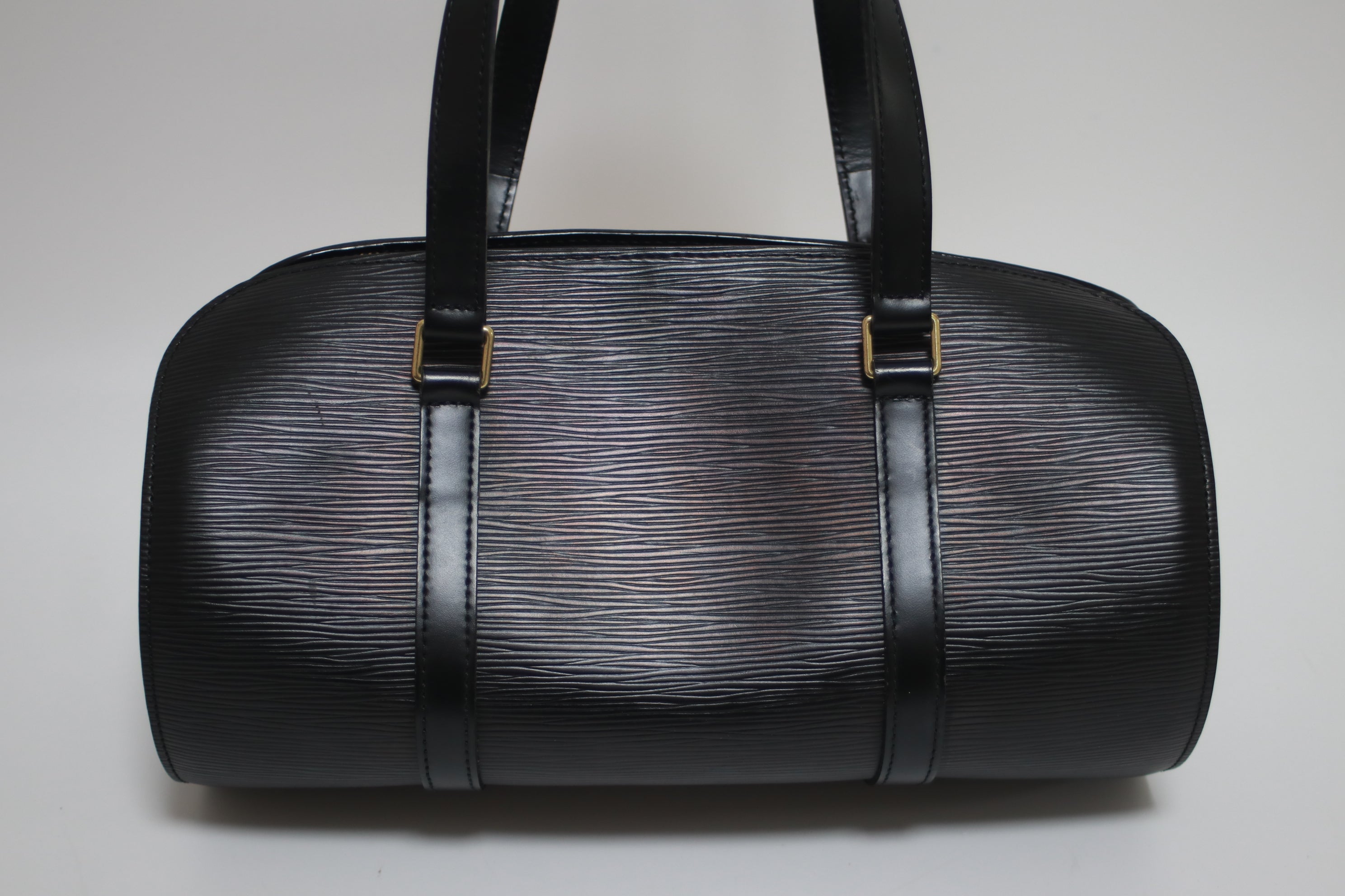 Louis Vuitton Soufflot Epi Black Leather Handbag Used