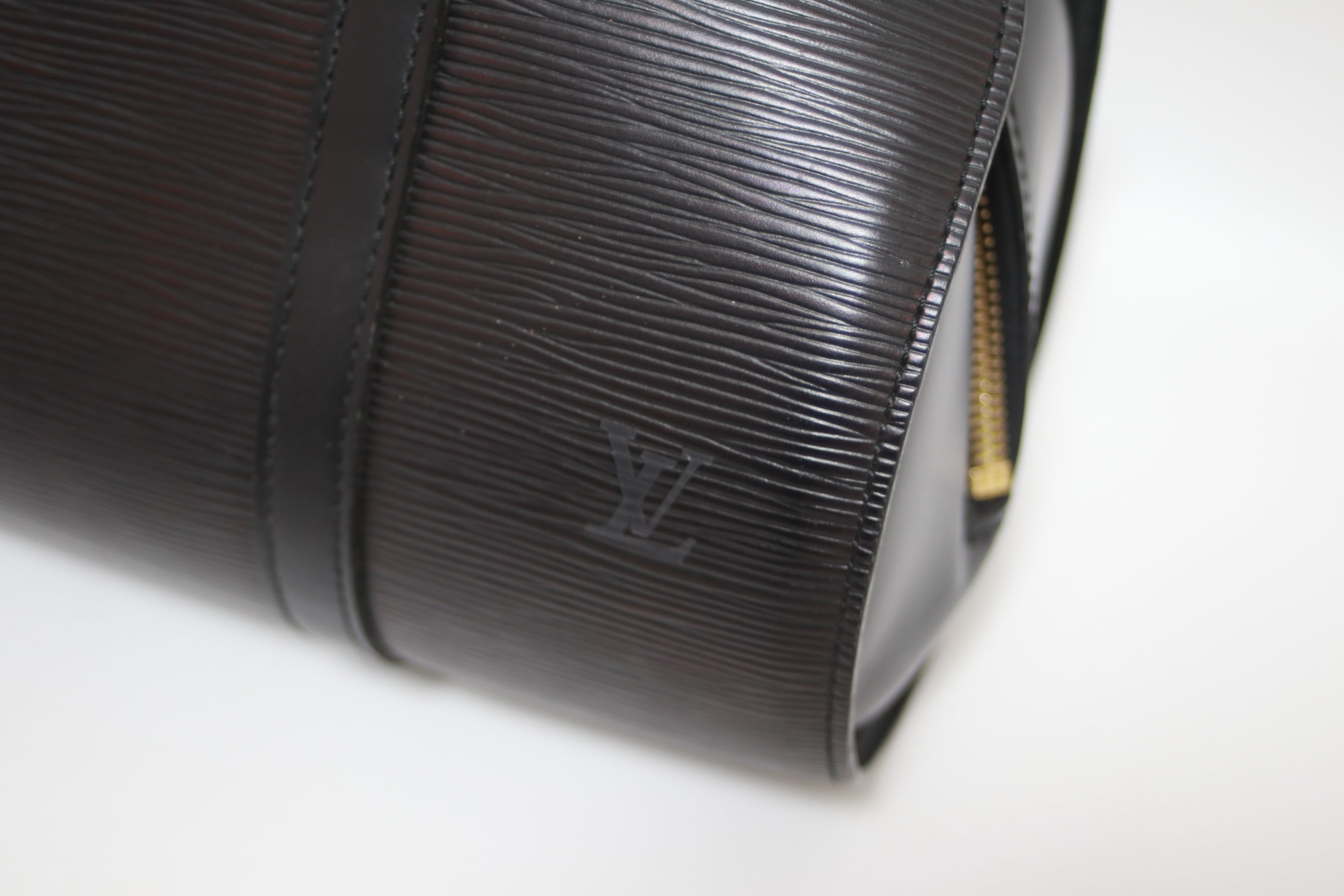 Louis Vuitton Soufflot Epi Black Leather Handbag Used