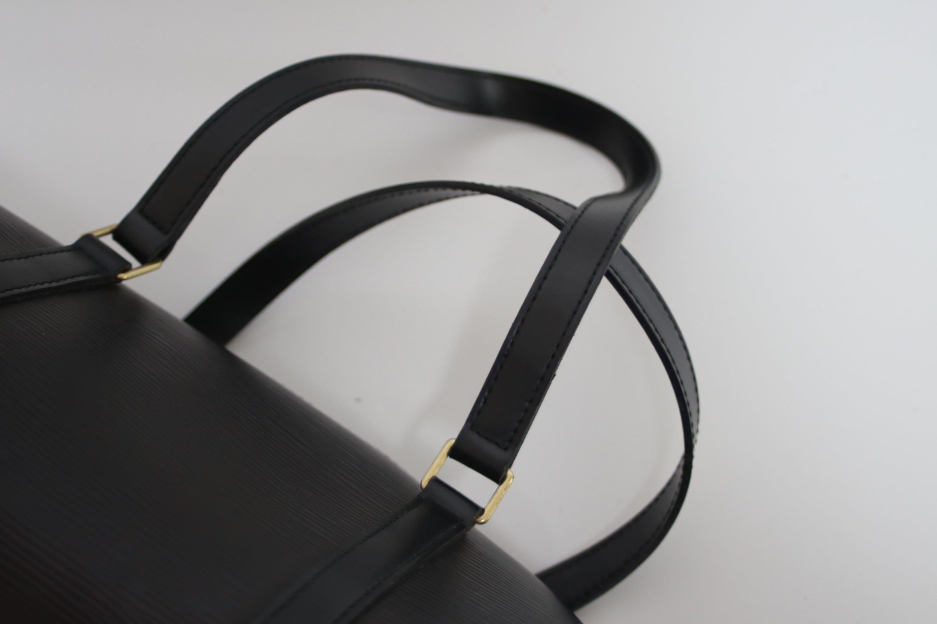 Louis Vuitton Soufflot Epi Black Leather Handbag Used