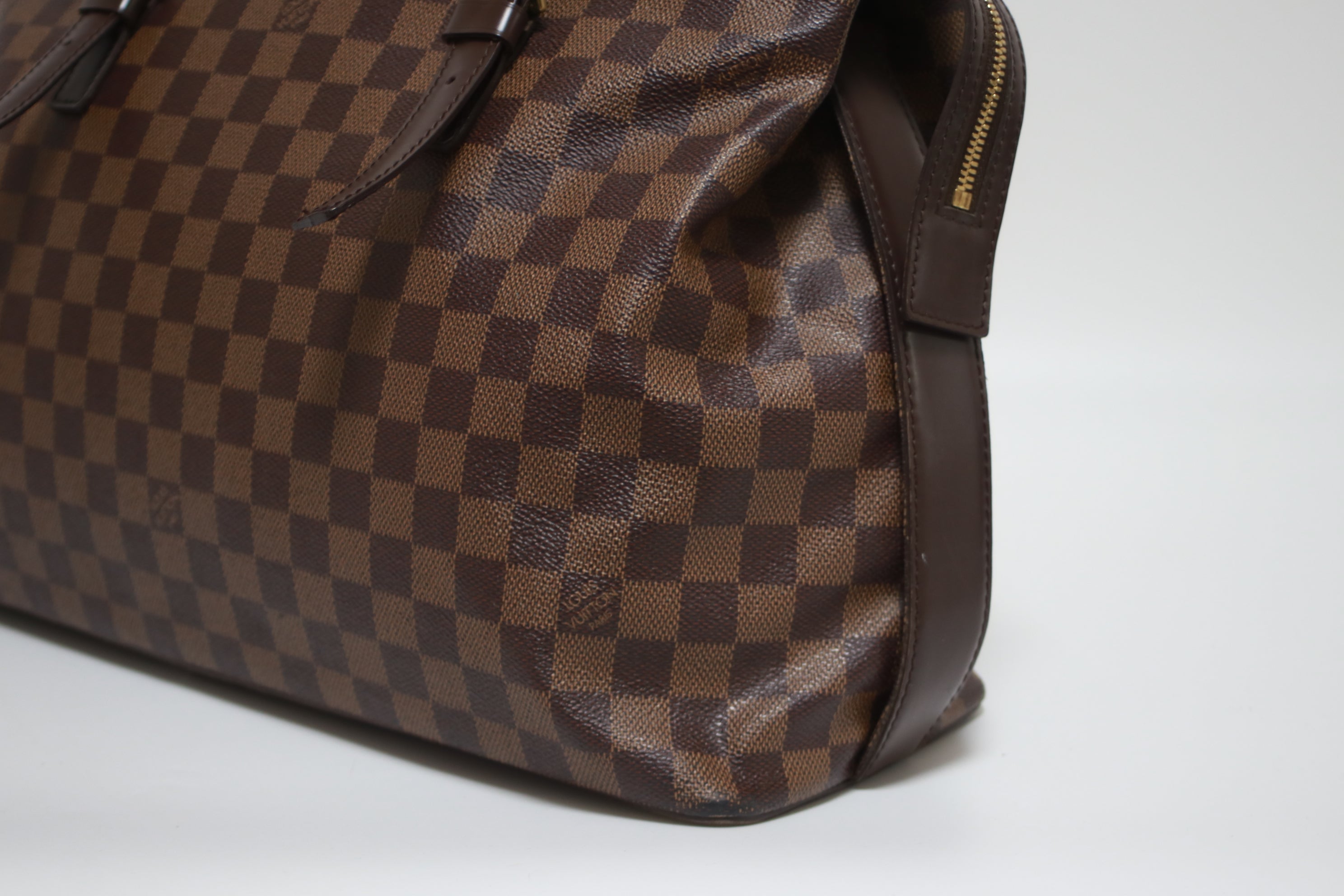 Louis Vuitton Chelsea Damier Ebene Shoulder Tote Bag Used