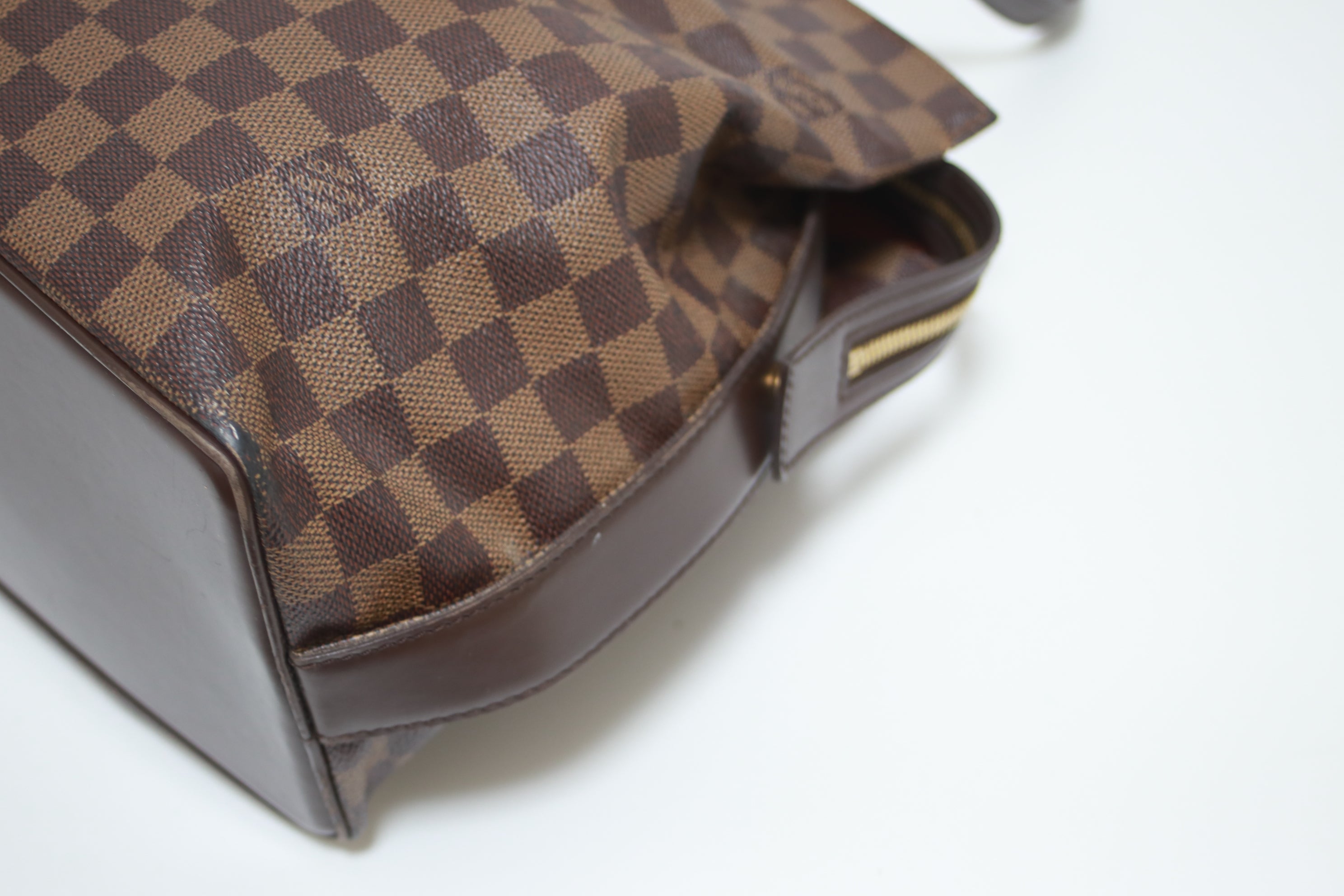 Louis Vuitton Chelsea Damier Ebene Shoulder Tote Bag Used