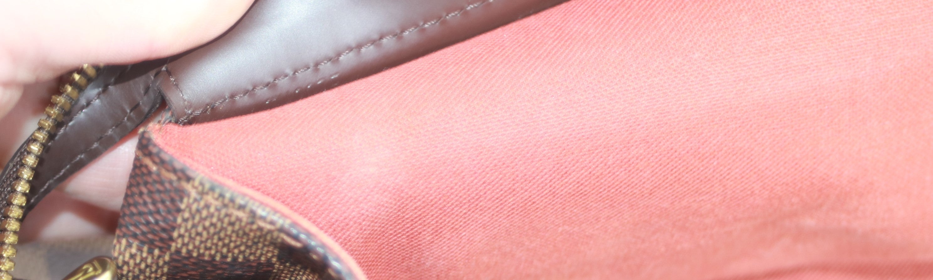 Louis Vuitton Chelsea Damier Ebene Shoulder Tote Bag Used