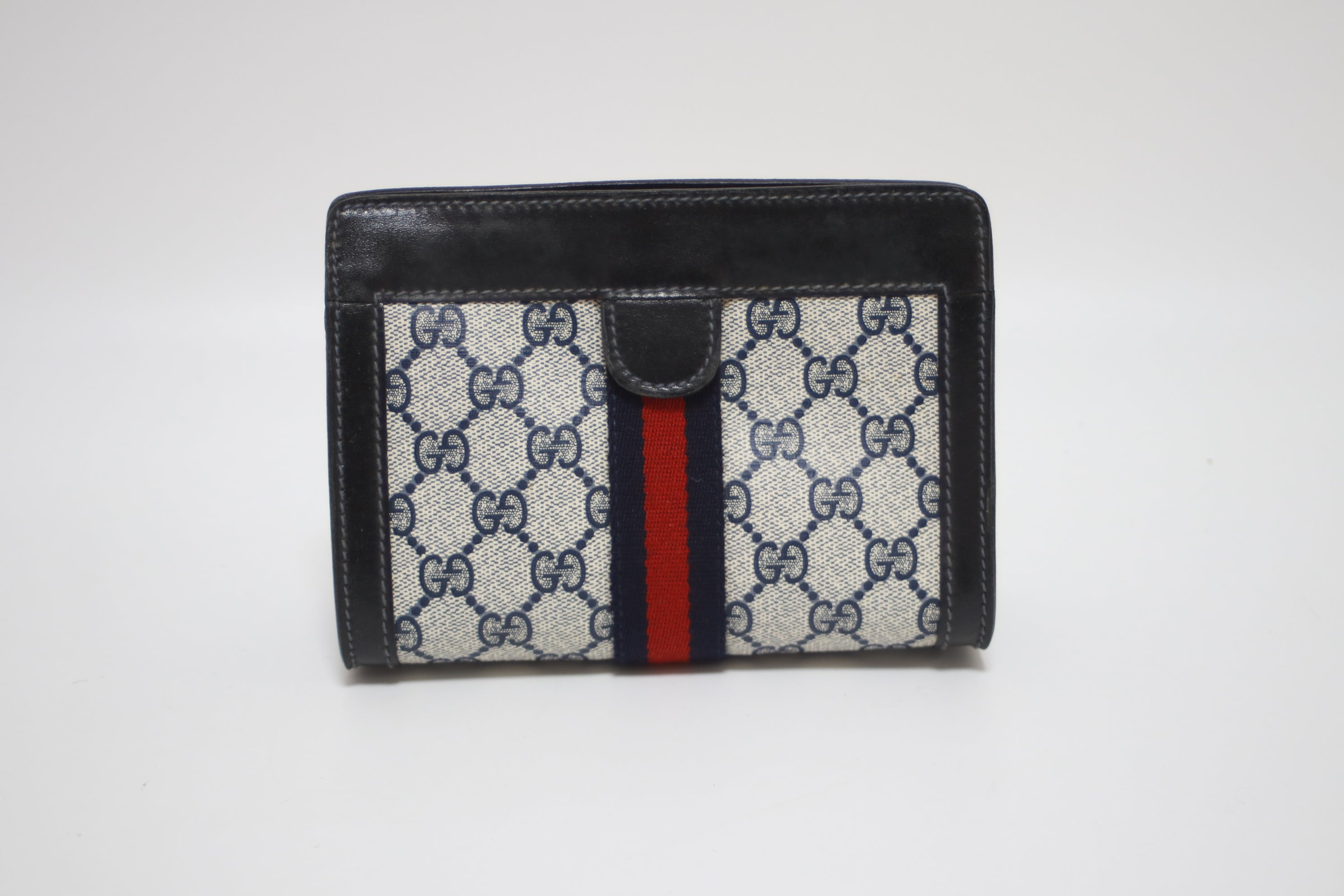 Gucci Leather Clutch Black Used
