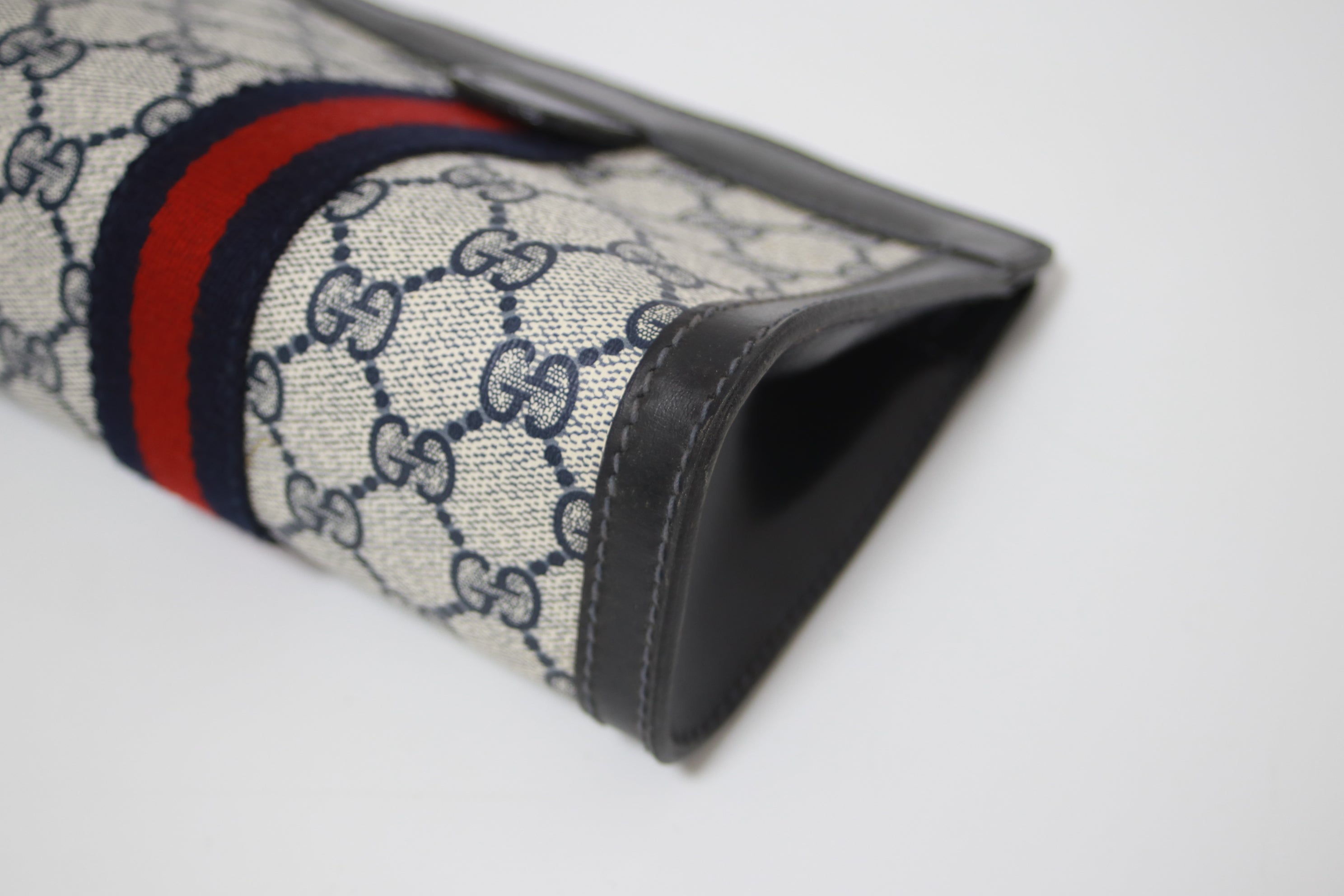 Gucci Leather Clutch Black Used