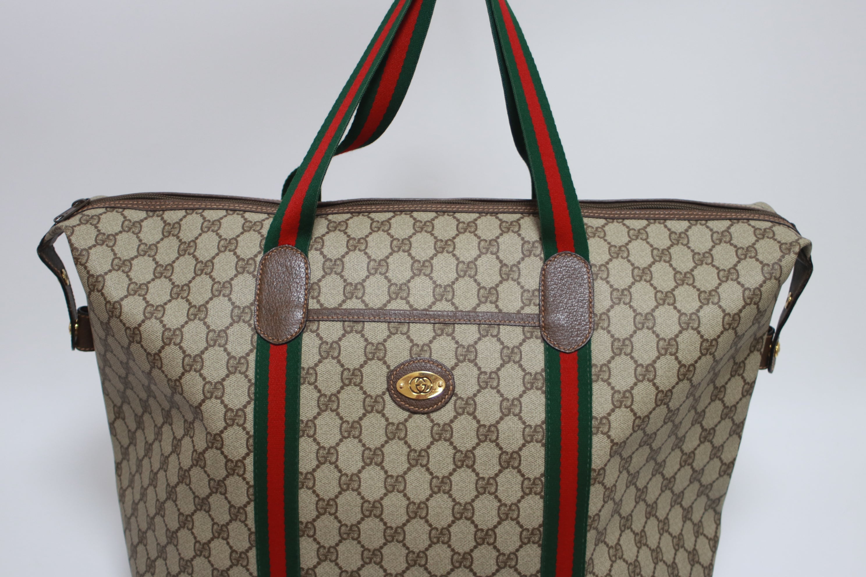 Gucci Travel Shoulder Tote Bag Used
