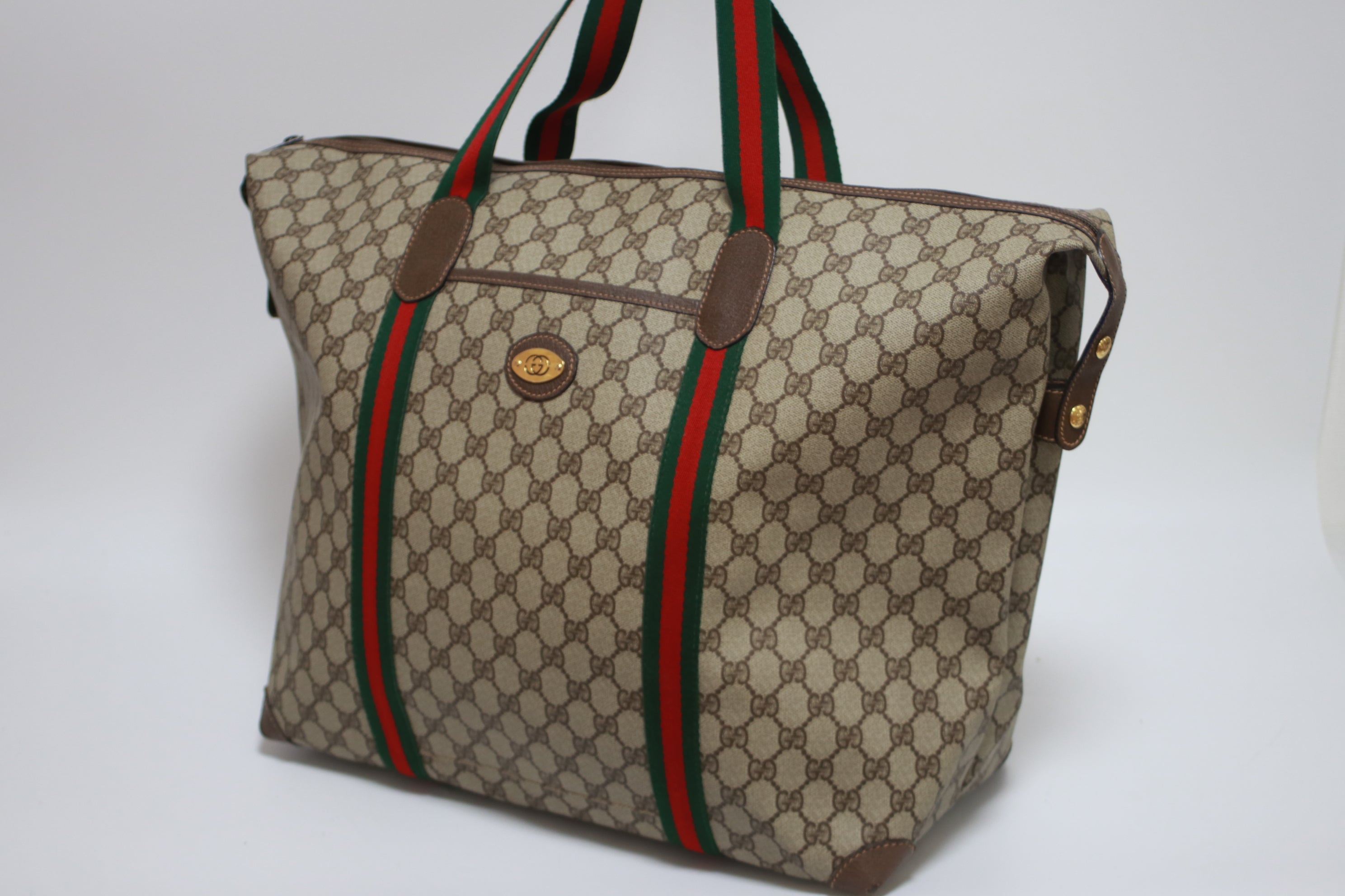 Gucci Travel Shoulder Tote Bag Used