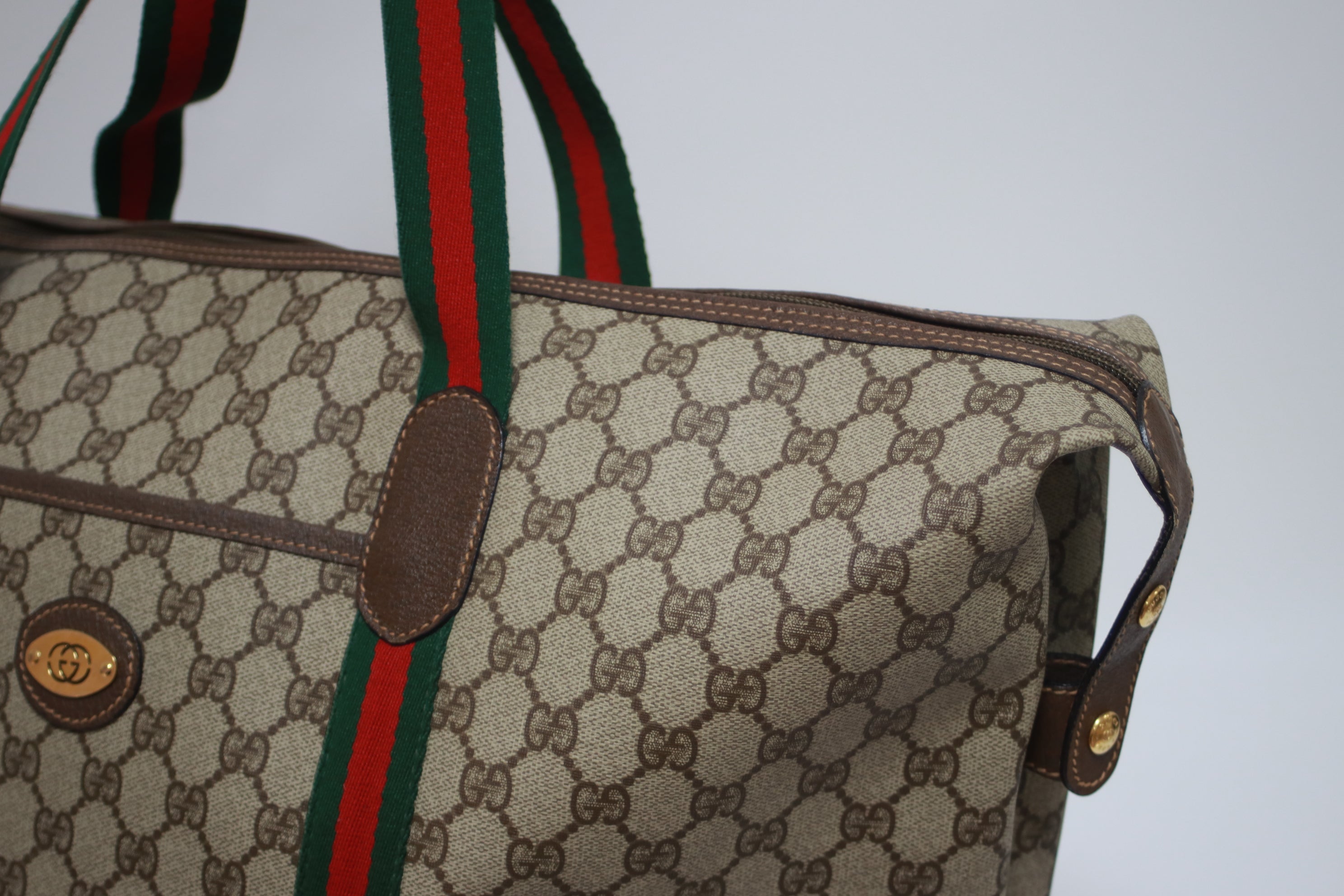 Gucci Travel Shoulder Tote Bag Used