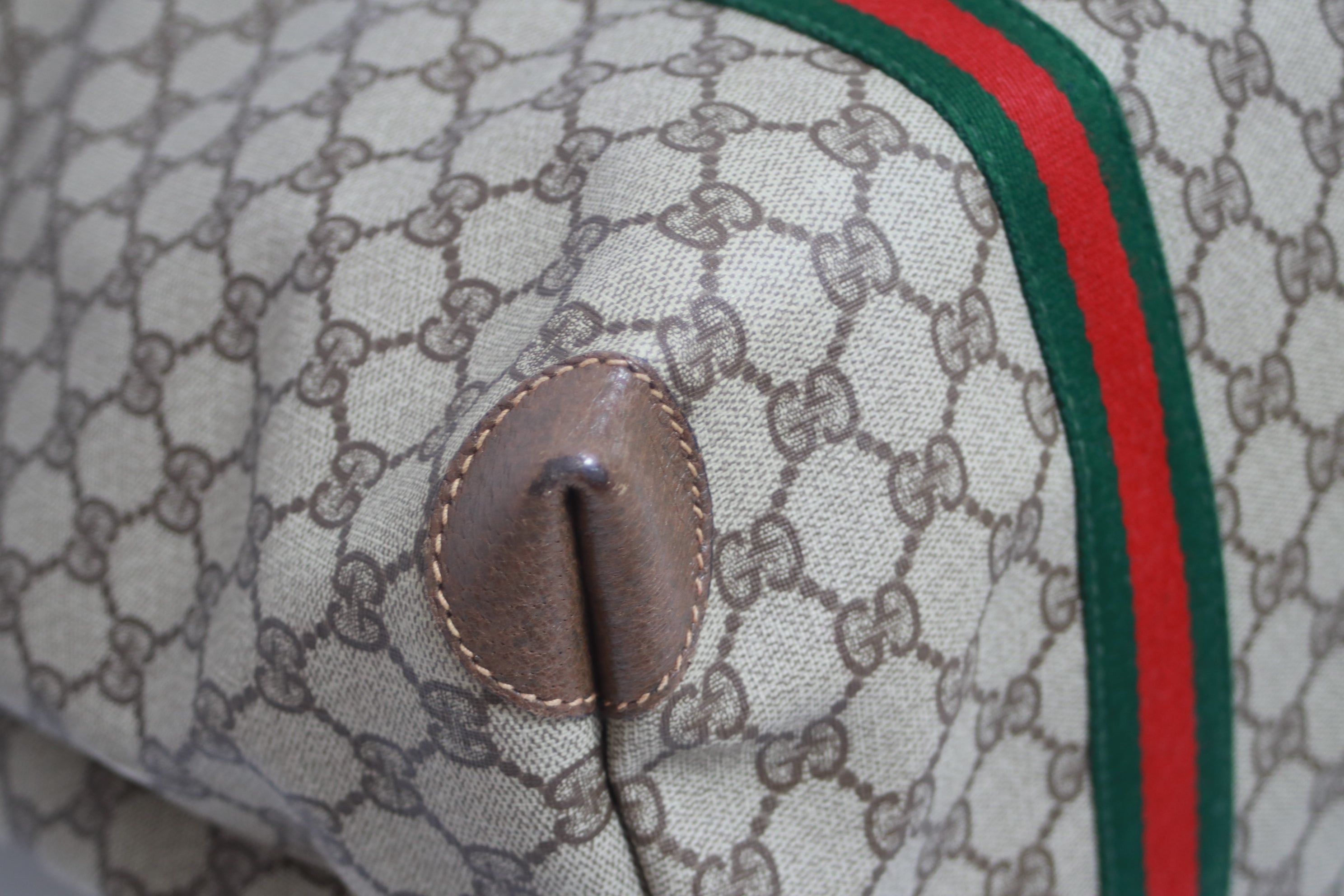 Gucci Travel Shoulder Tote Bag Used