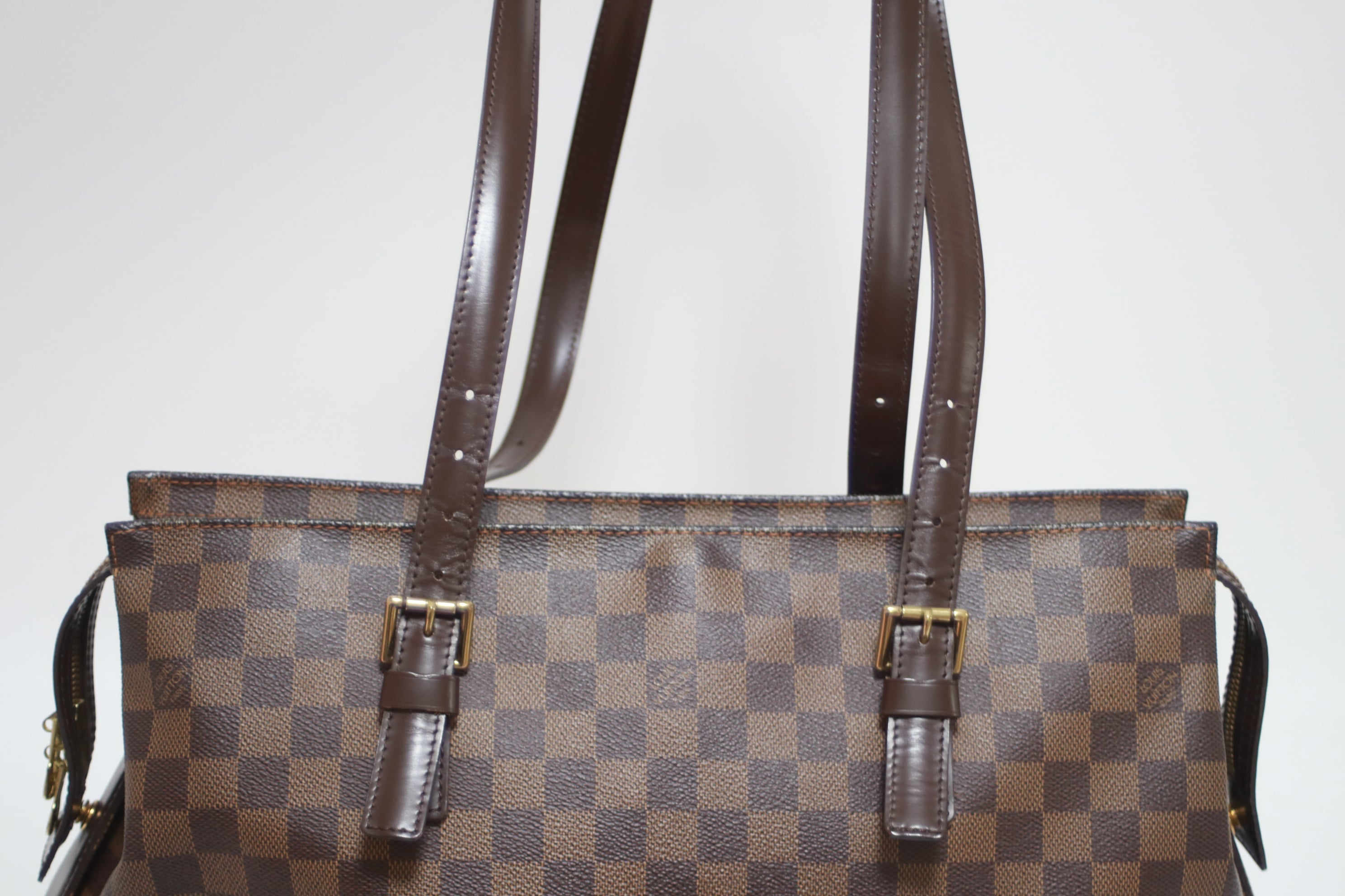Louis Vuitton Chelsea Shoulder Tote Bag Used
