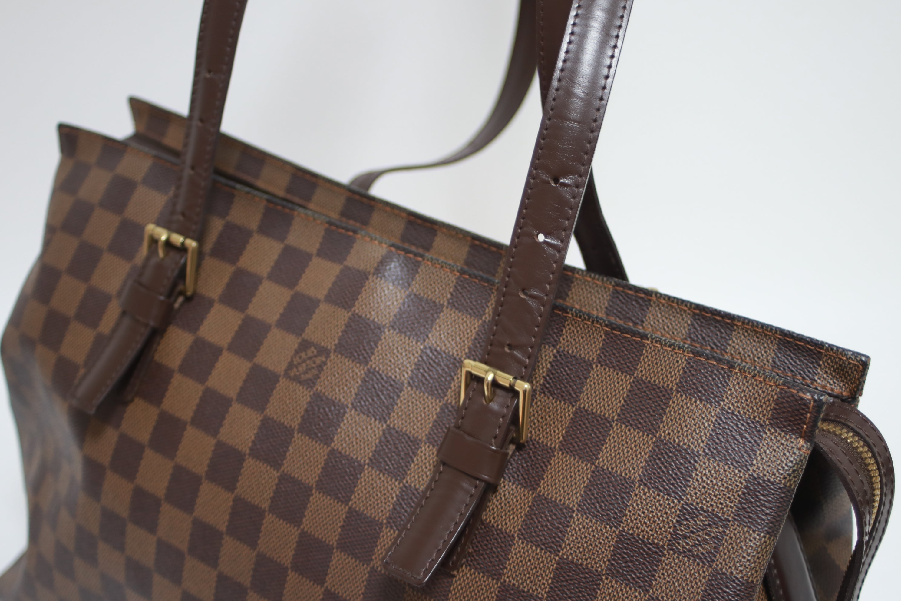 Louis Vuitton Chelsea Shoulder Tote Bag Used