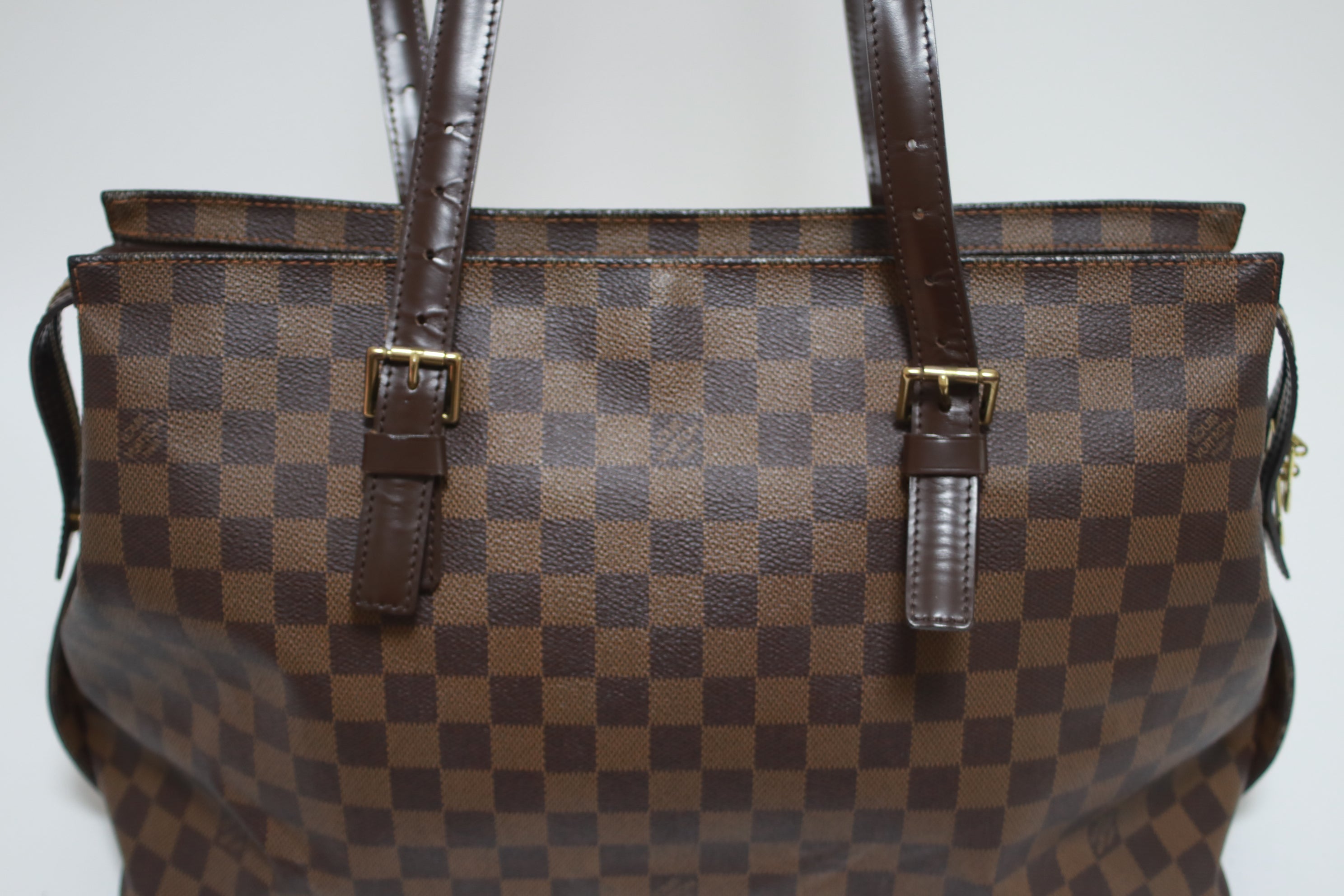 Louis Vuitton Chelsea Shoulder Tote Bag Used