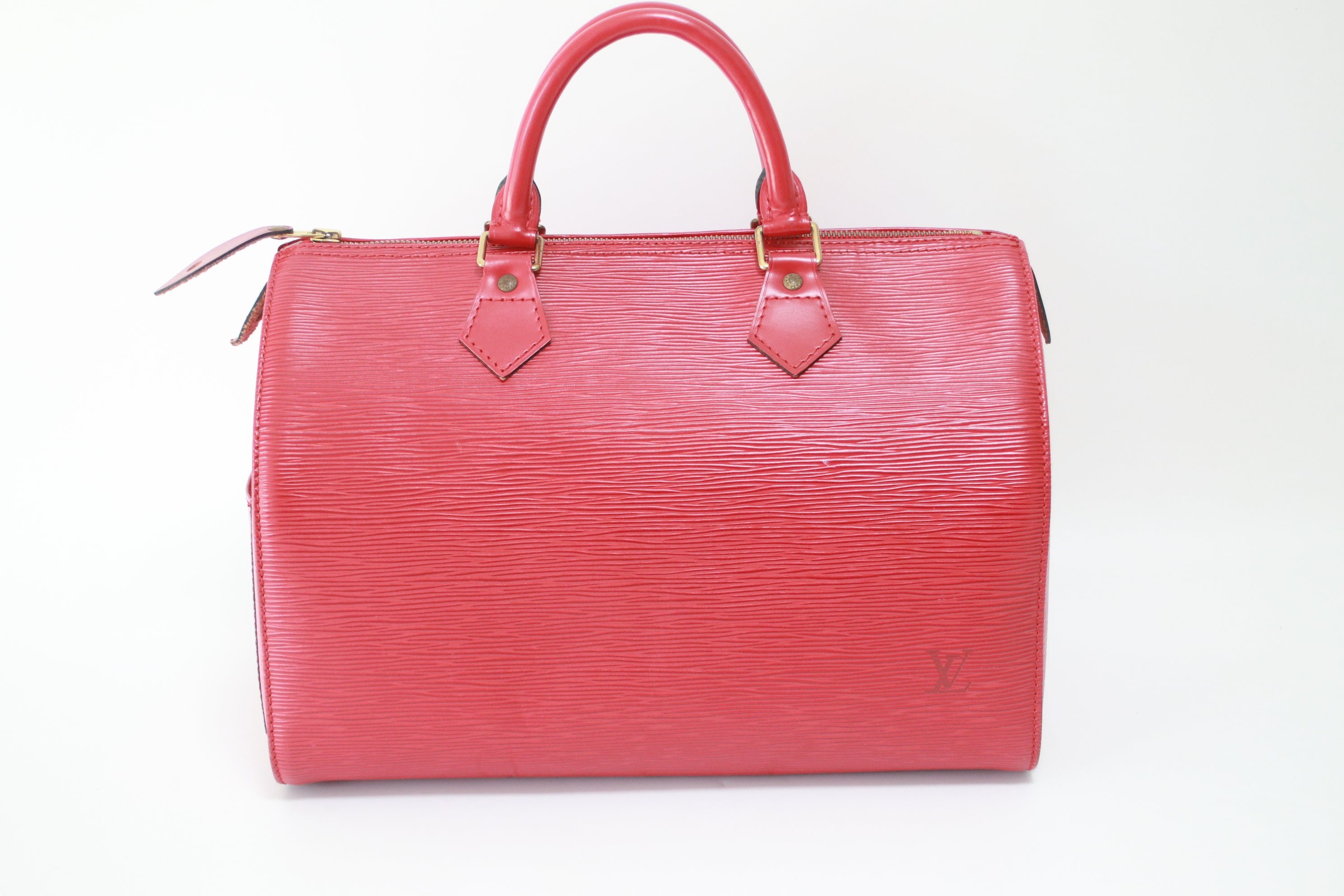 Louis Vuitton Speedy 30 Epi Red Handbag