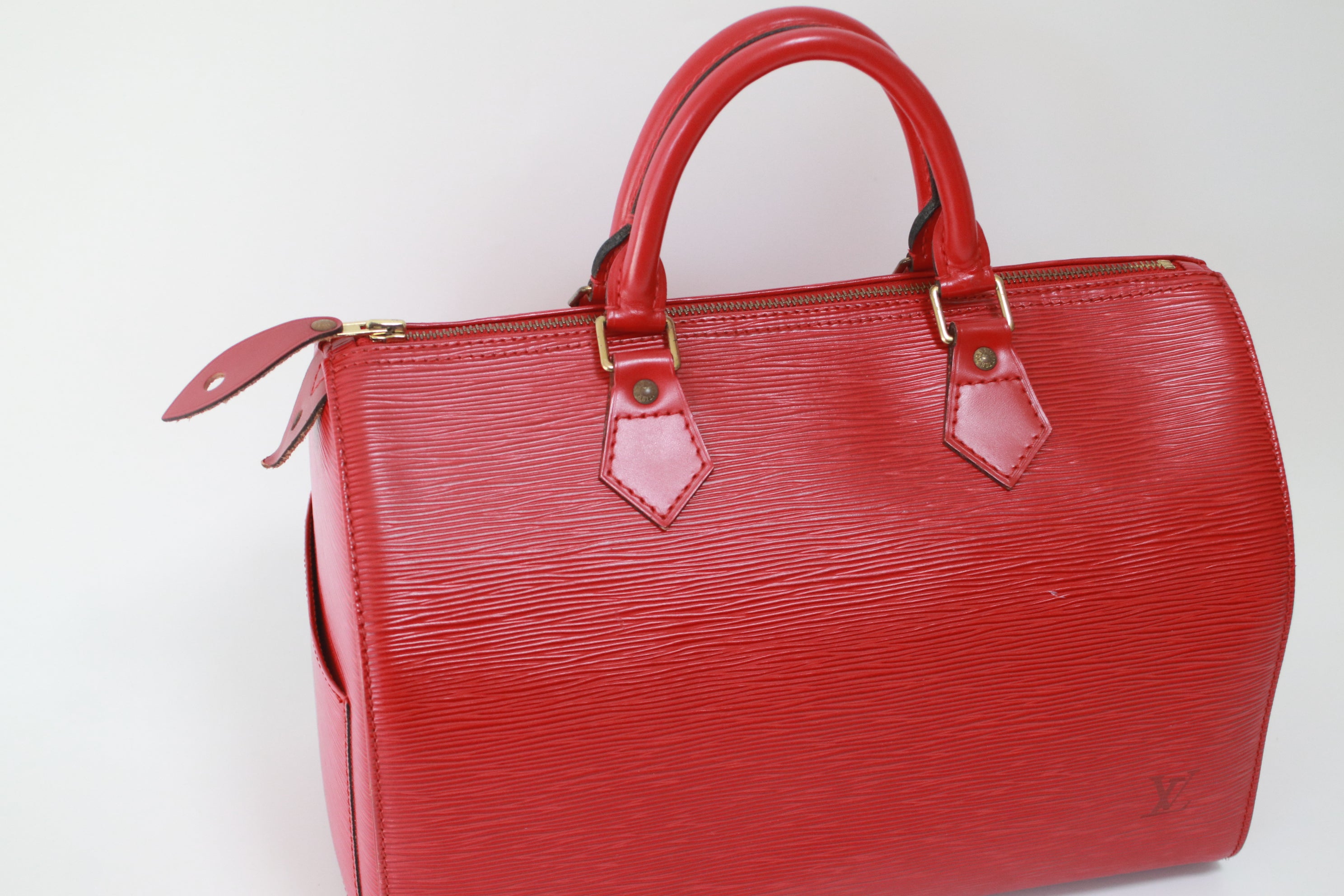 Louis Vuitton Speedy 30 Epi Red Handbag