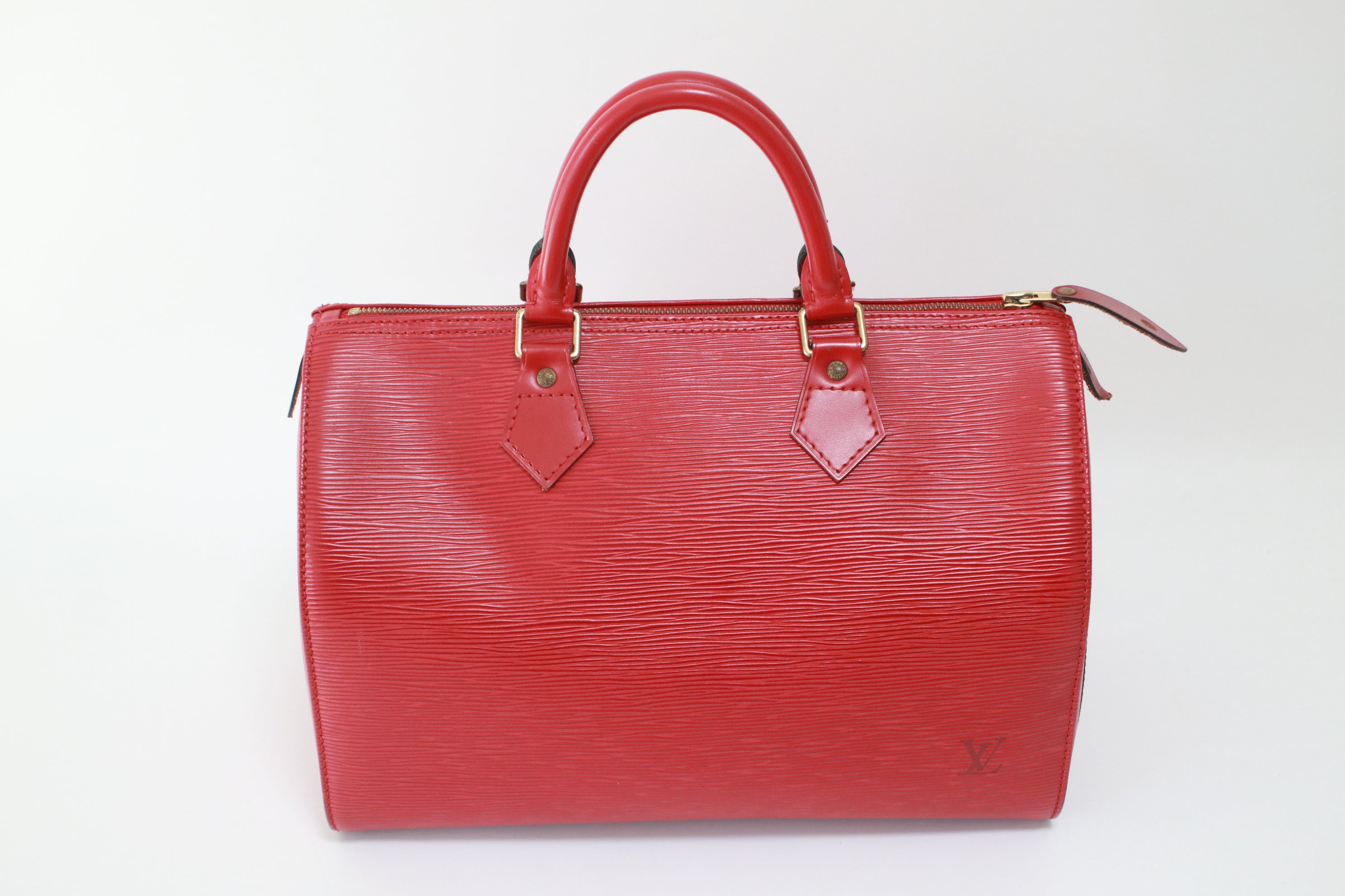 Louis Vuitton Speedy 30 Epi Red Handbag