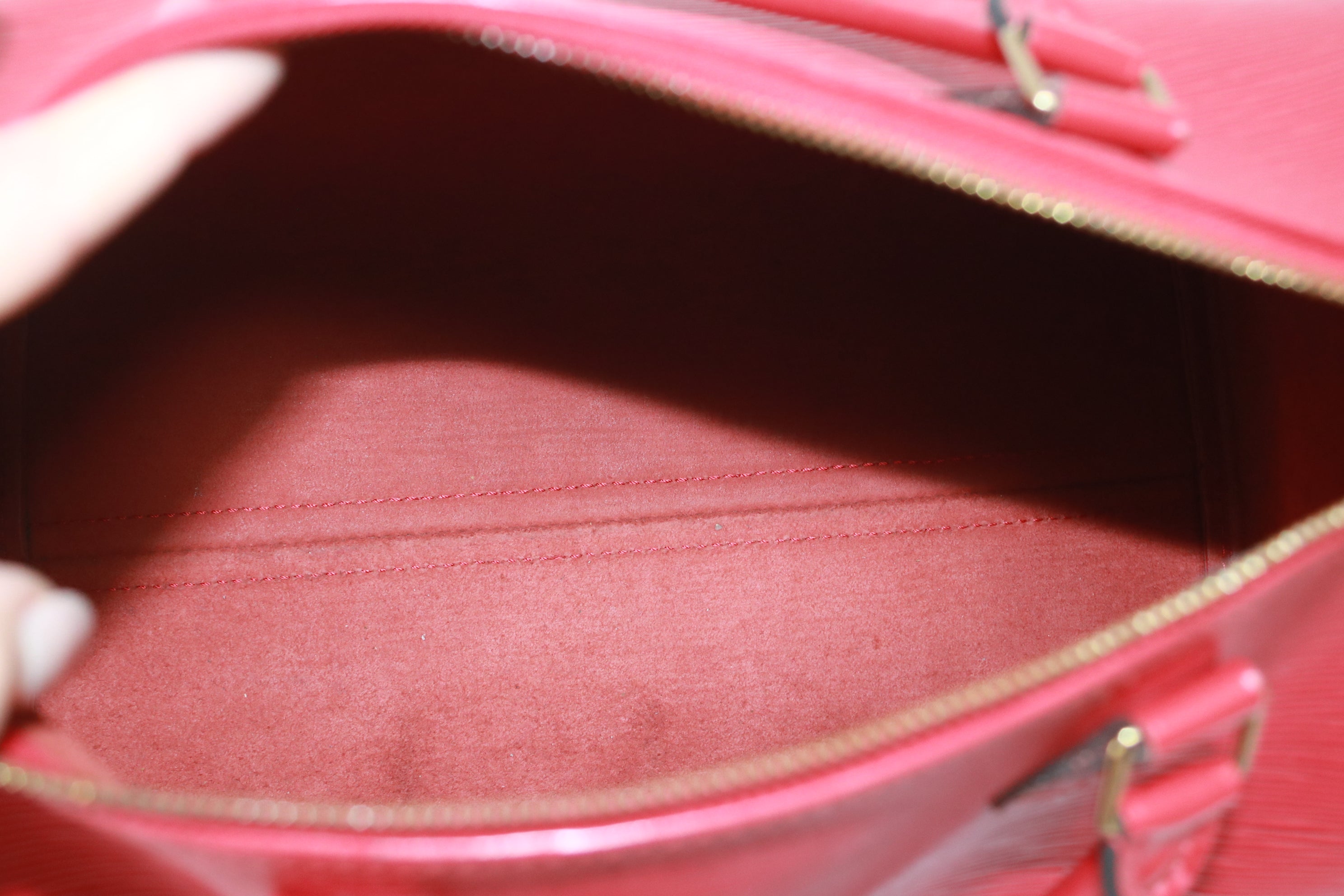 Louis Vuitton Speedy 30 Epi Red Handbag