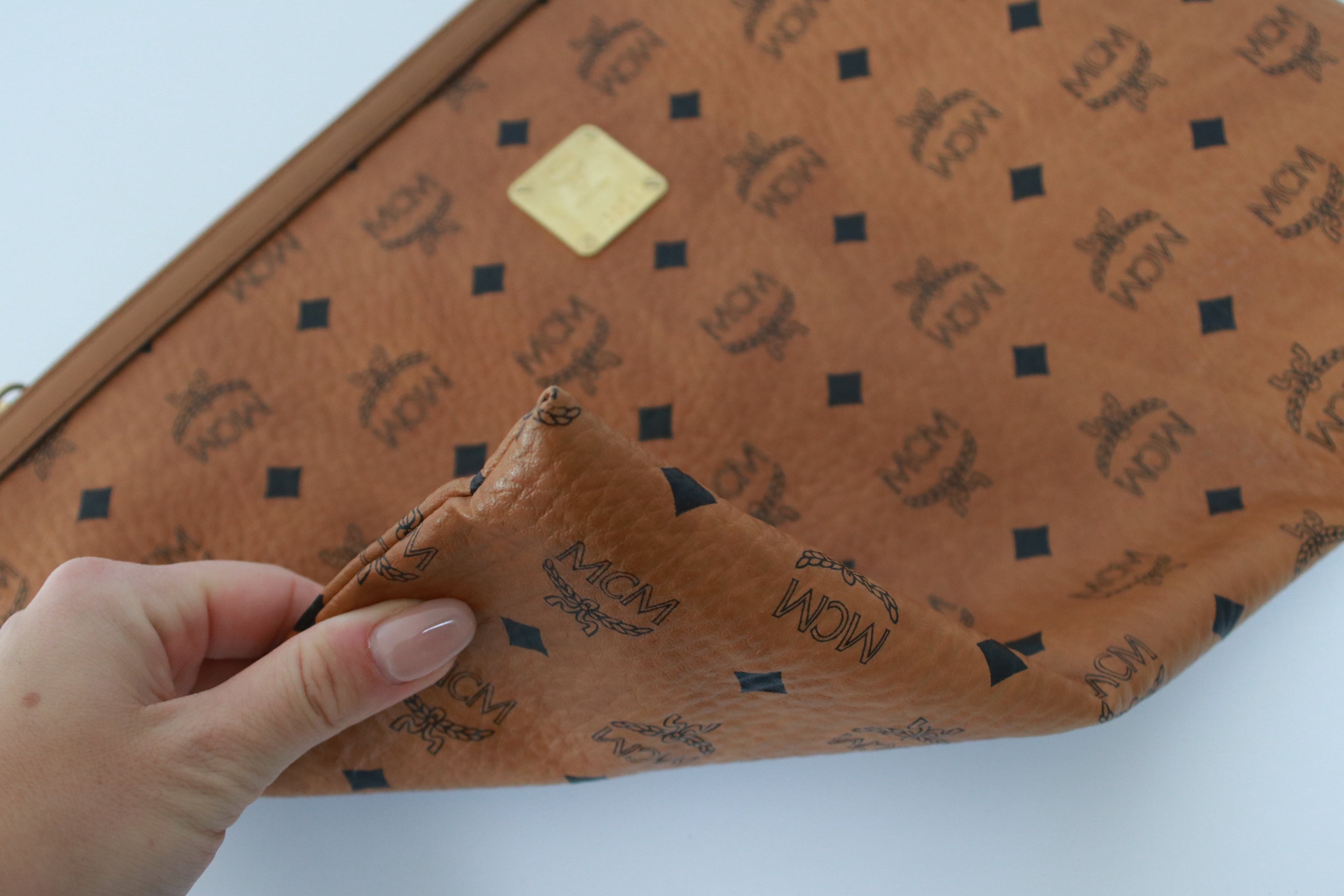 MCM Big Pouch/Clutch Bag Used (7163)