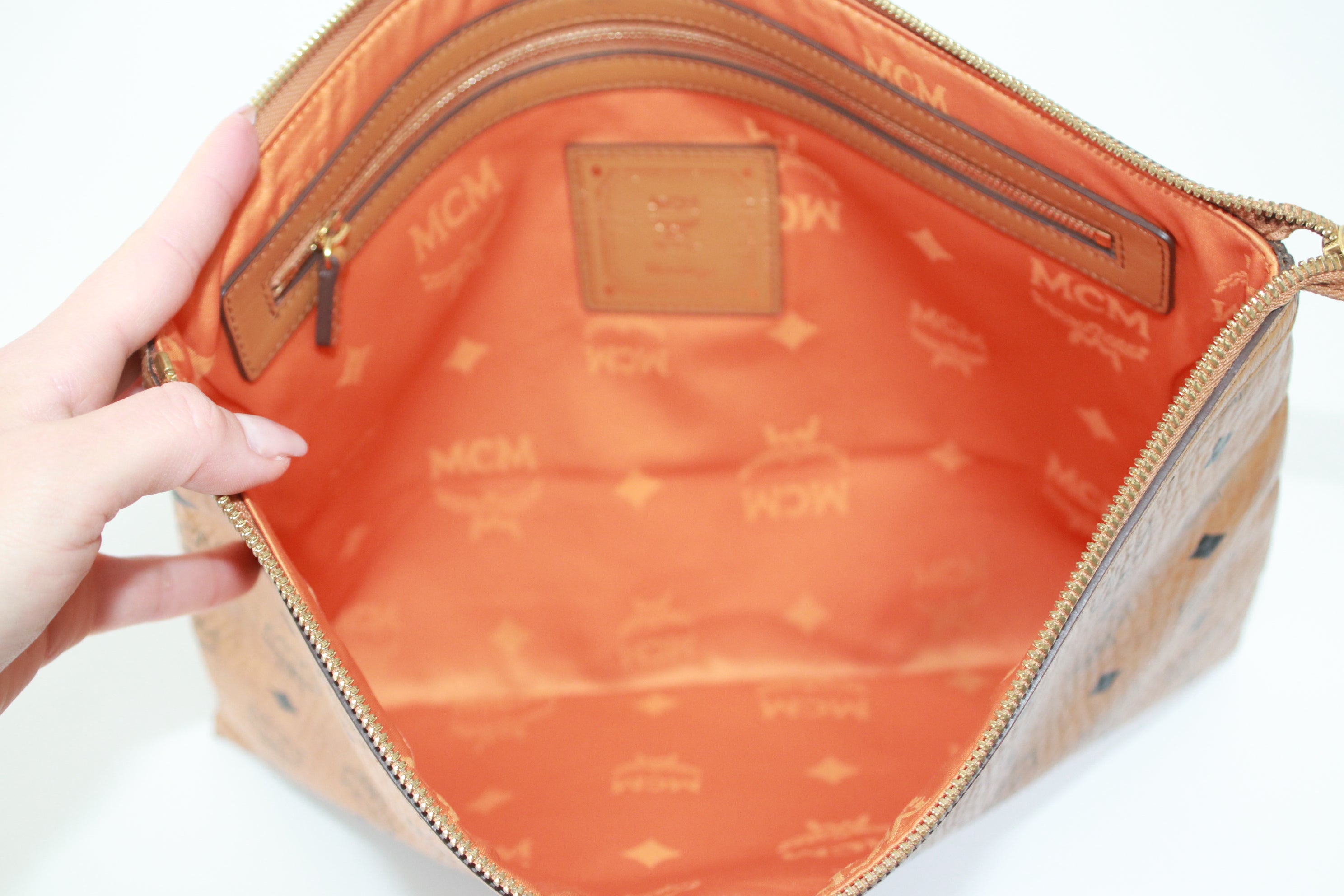 MCM Big Pouch/Clutch Bag Used (7163)