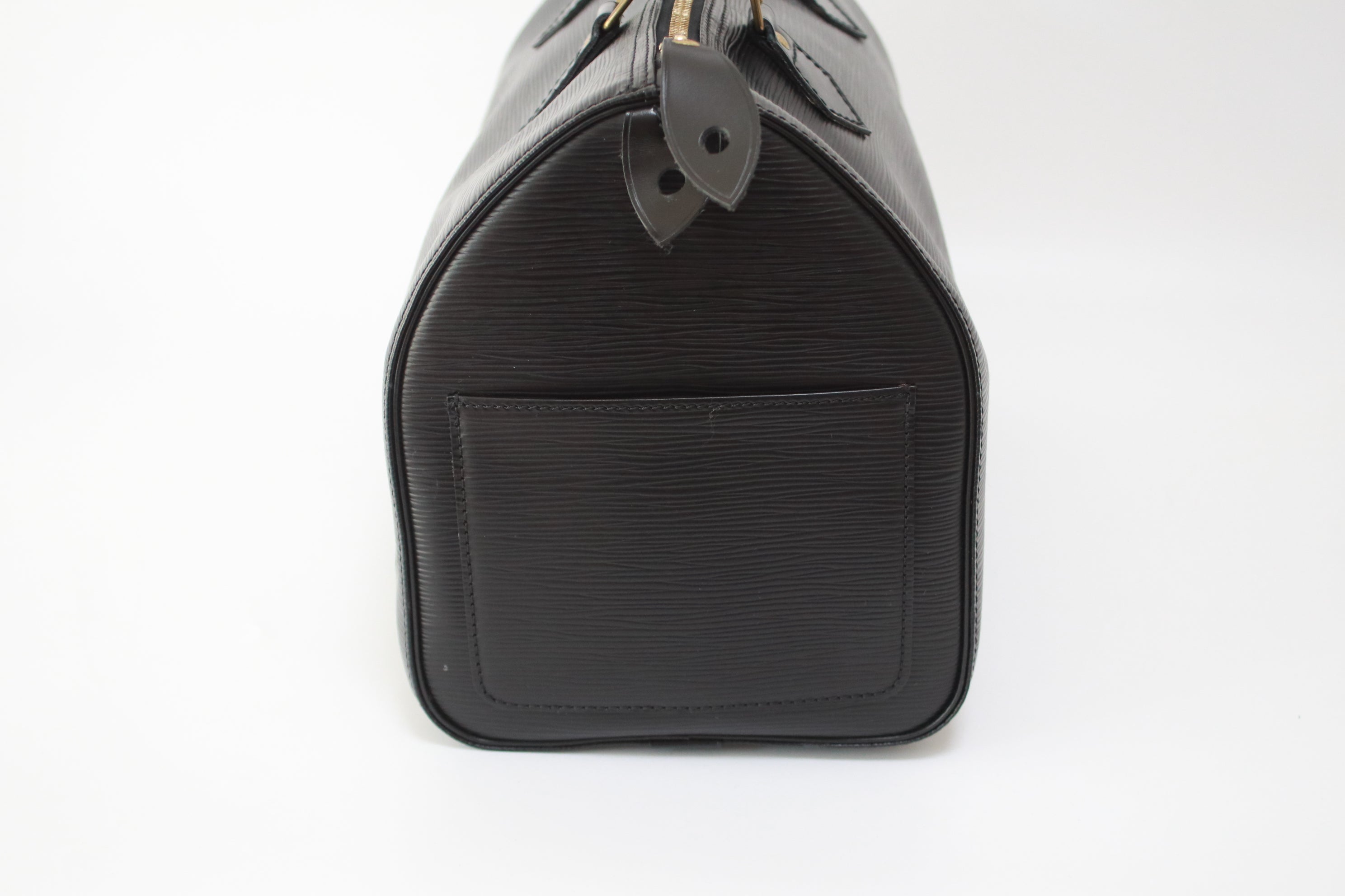 Louis Vuitton Speedy 30 Epi Black Handbag Used (7182)
