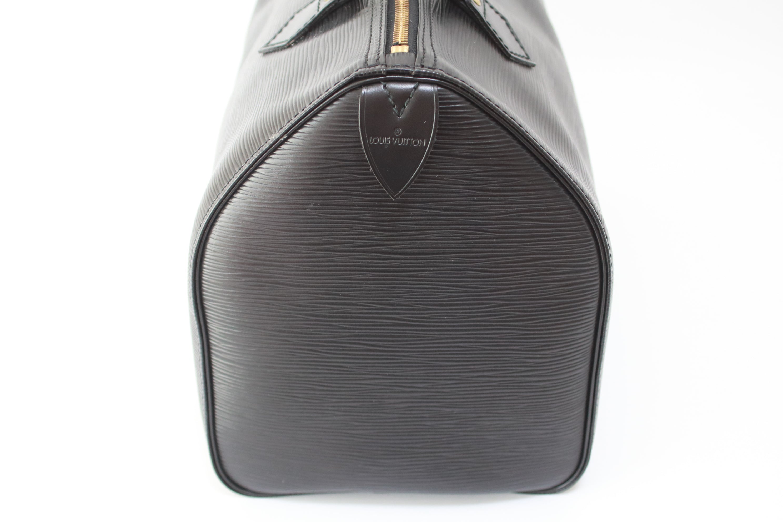 Louis Vuitton Speedy 30 Epi Black Handbag Used (7182)