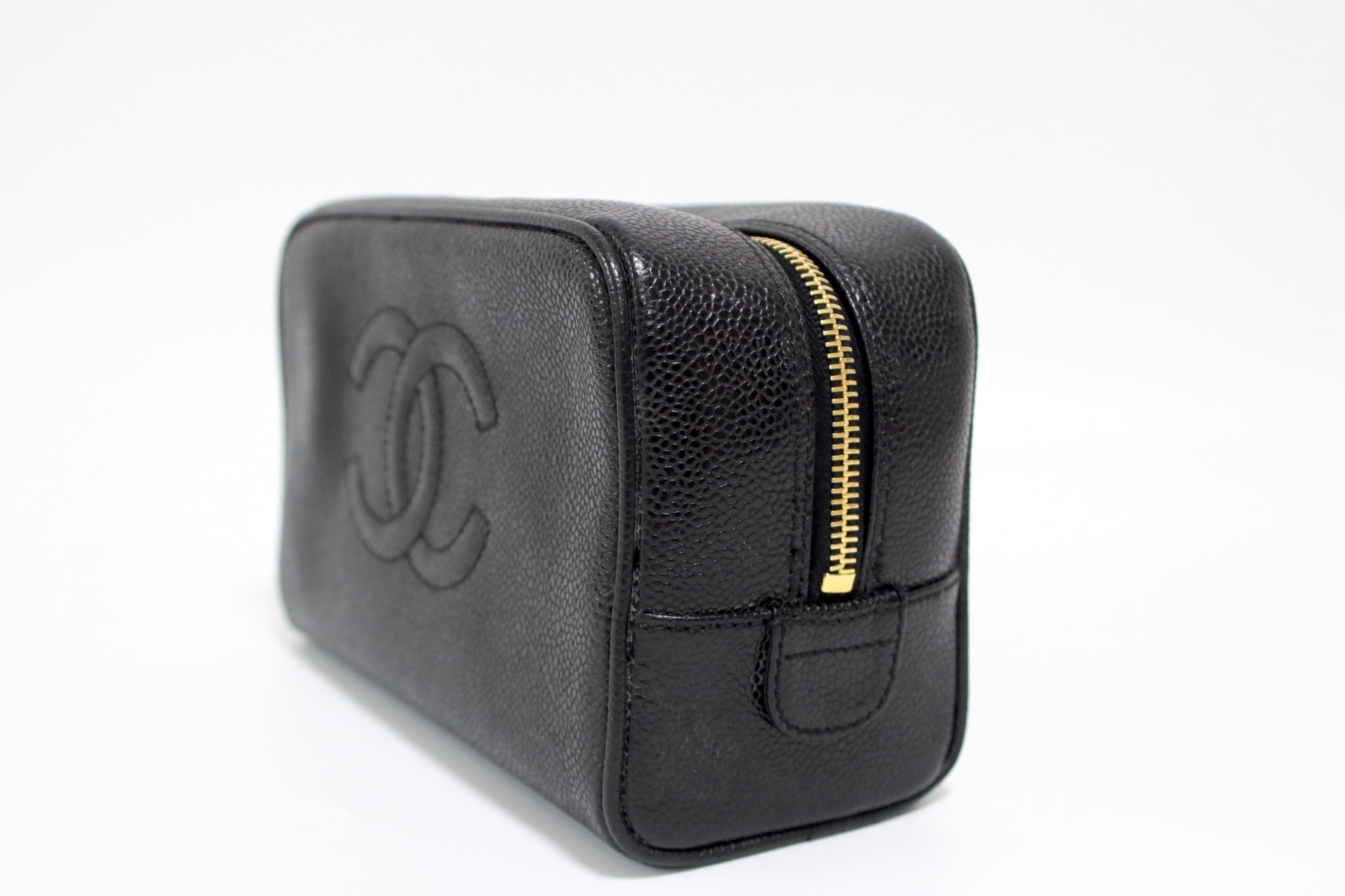 Chanel Cosmetic Caviar Pouch Used