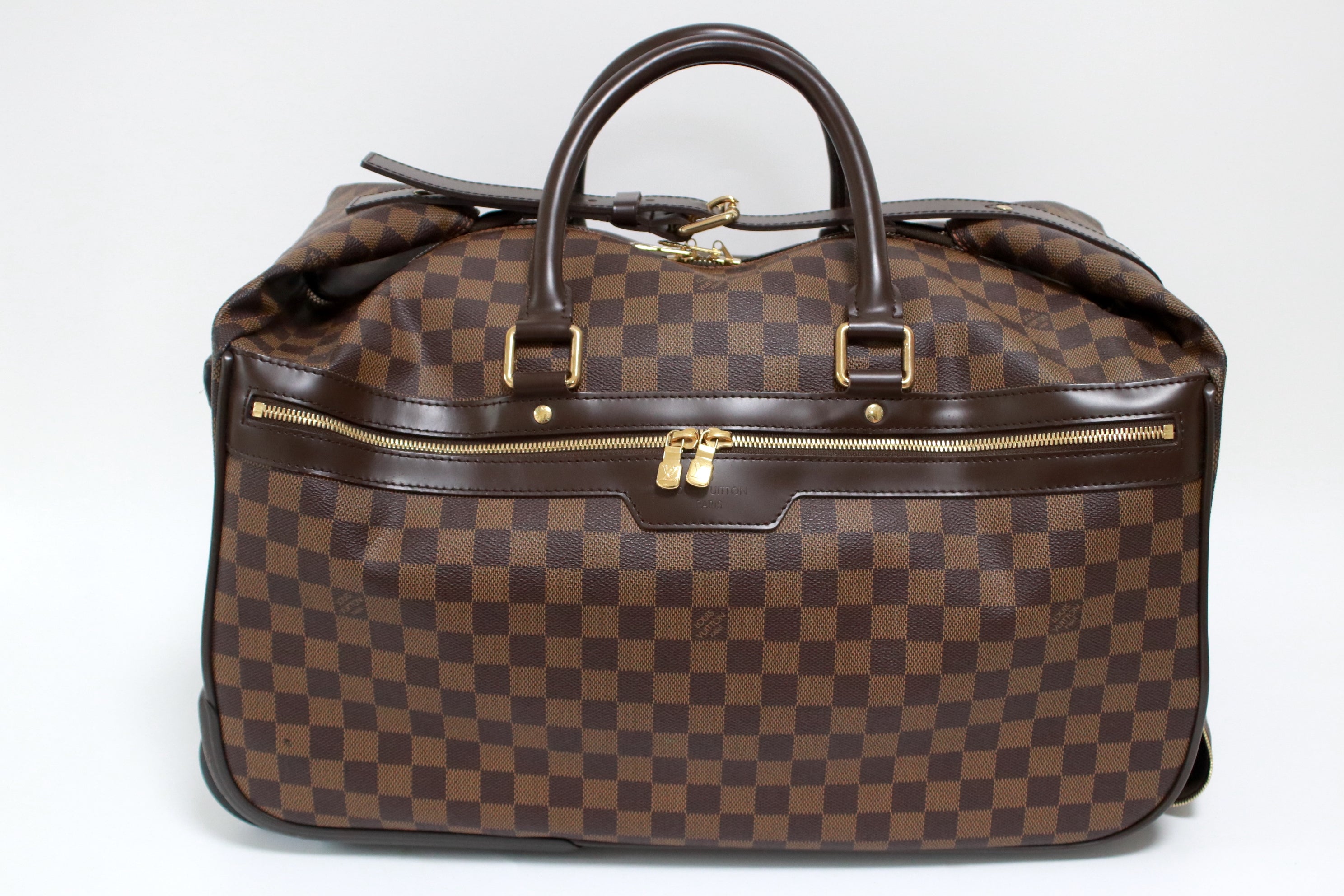 Louis Vuitton Eole 50 Damier Ebene Duffle Rolling Luggage Used